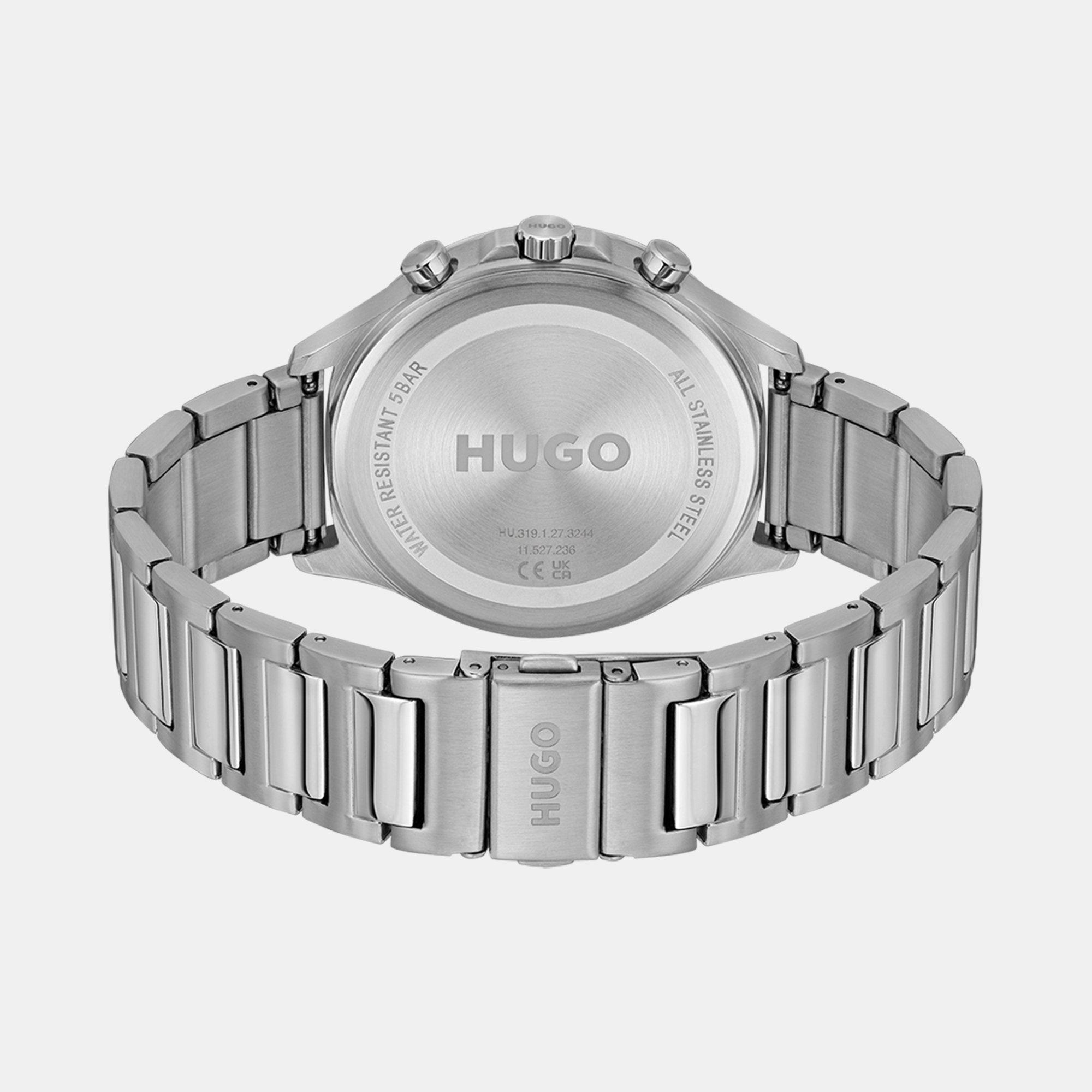 Silver - Hugo - Gents HUGO #SMASH MULTI with Stainless Steel Bracelet - 2