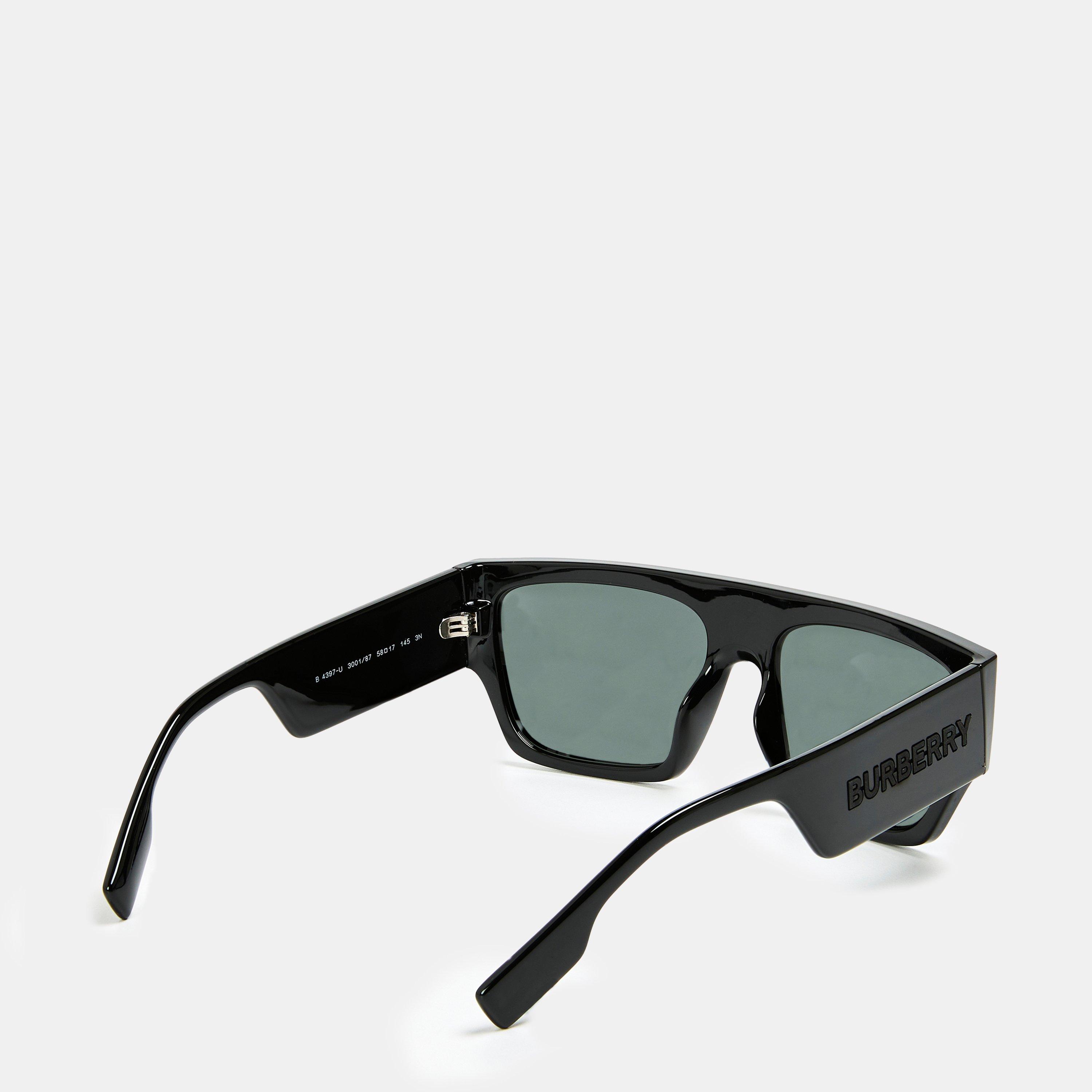 Black - Burberry - Square Sunglasses, Square Design - 2