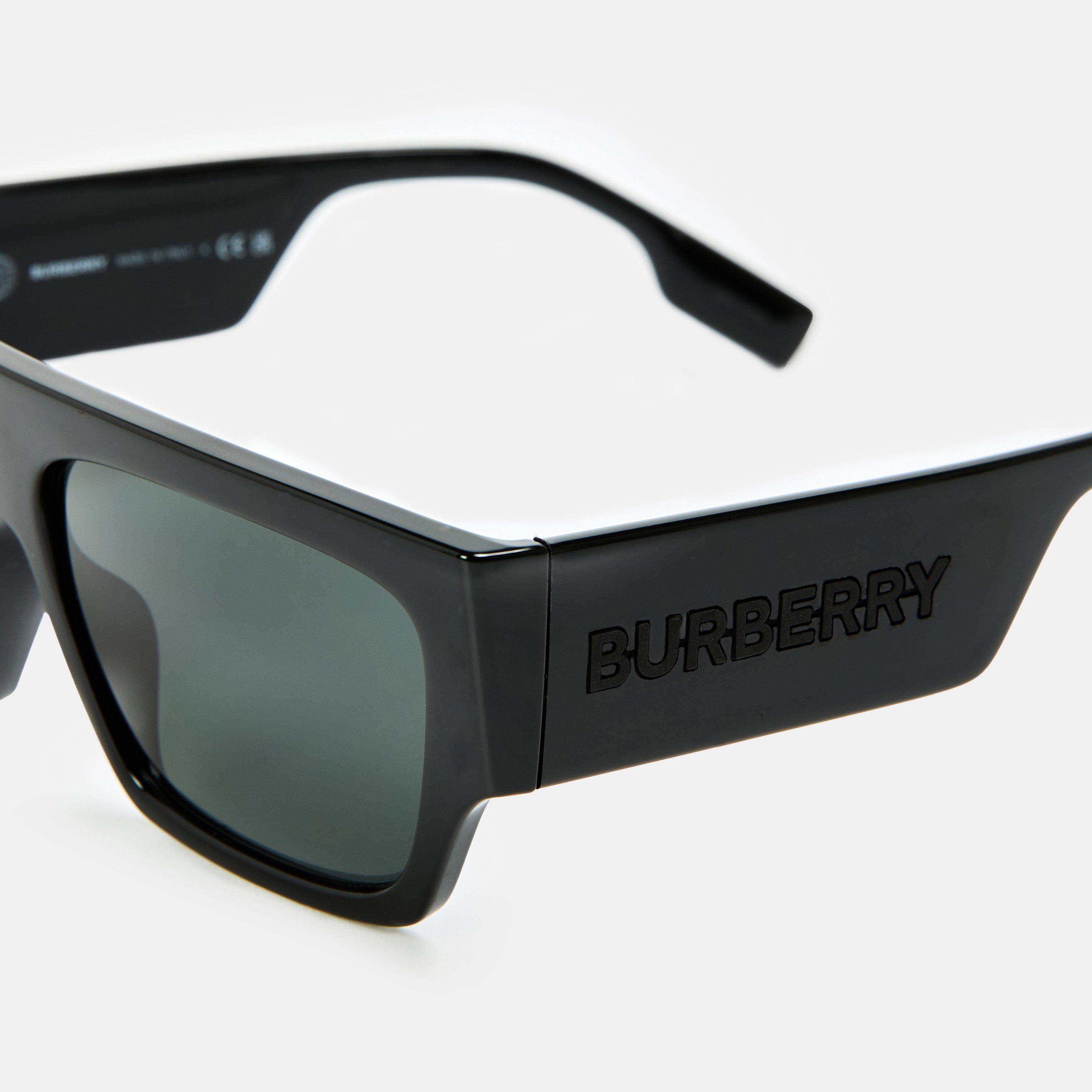 Black - Burberry - Square Sunglasses, Square Design - 4
