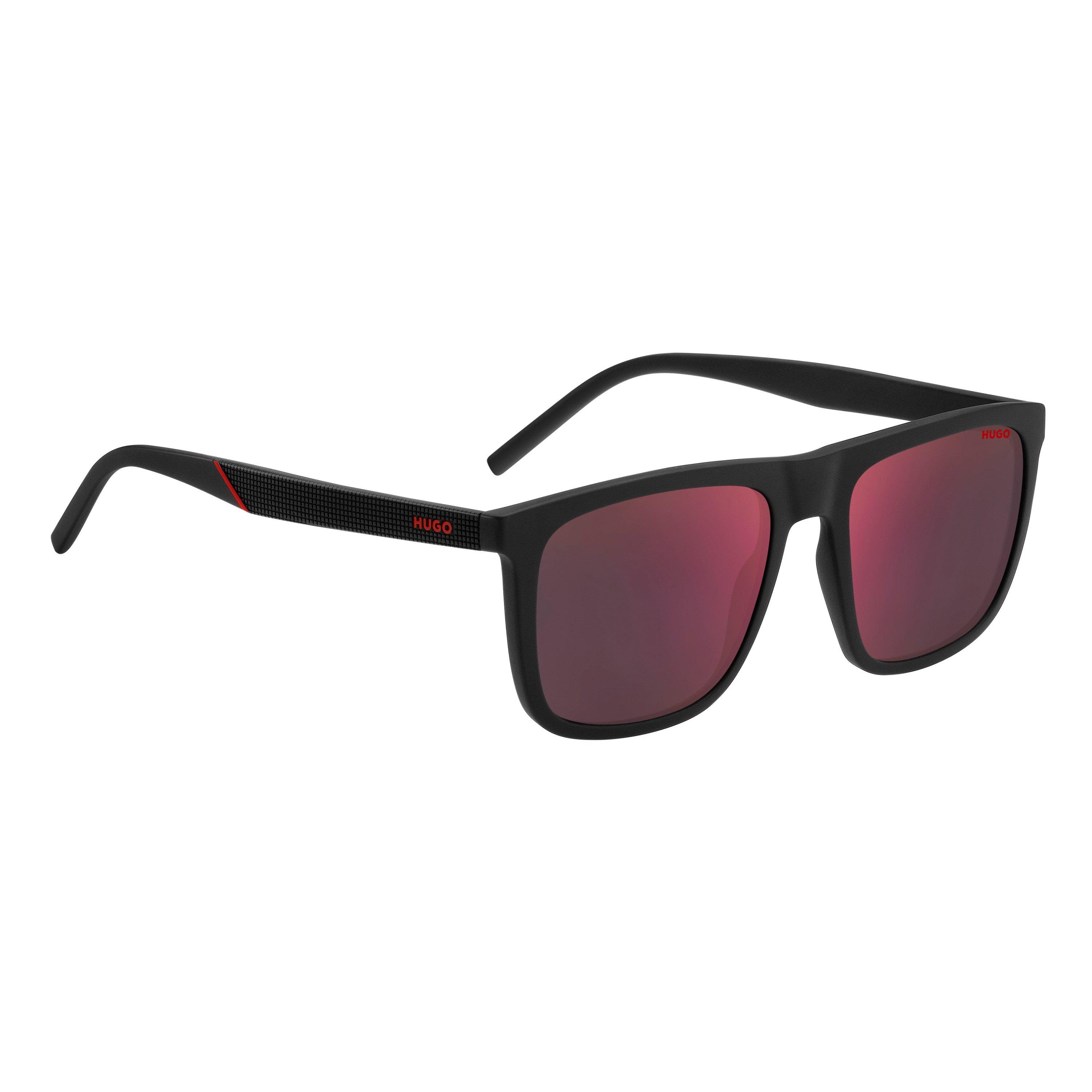 Black - Hugo - Men's Rectangle Sunglasses - 3