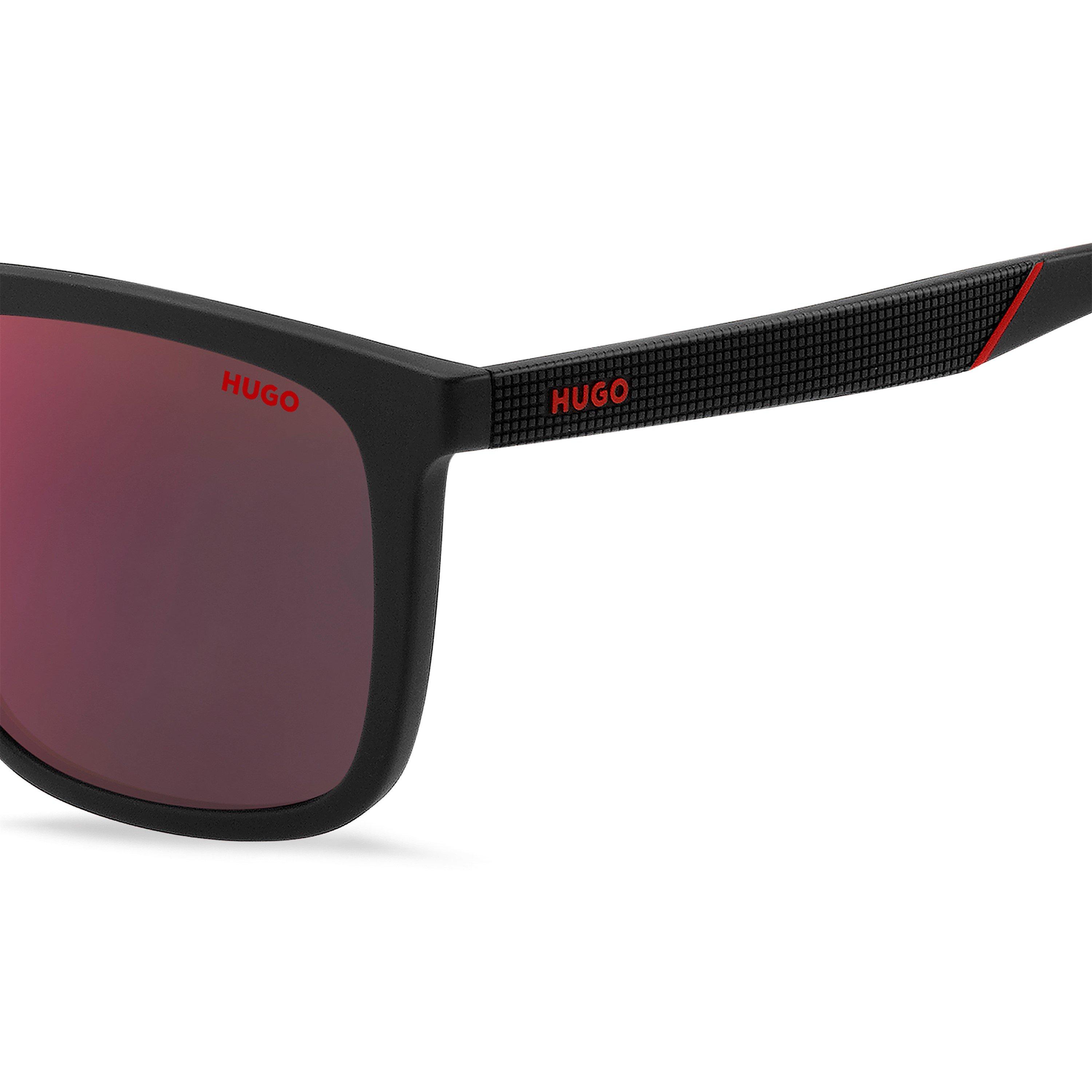 Black - Hugo - Men's Rectangle Sunglasses - 4