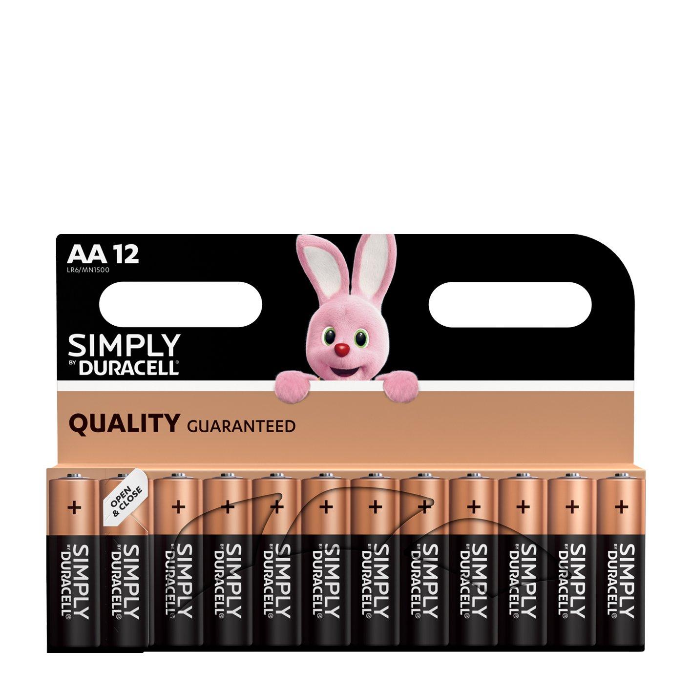 - - Duracell - Simply 12 Pack AA Batteries - 2