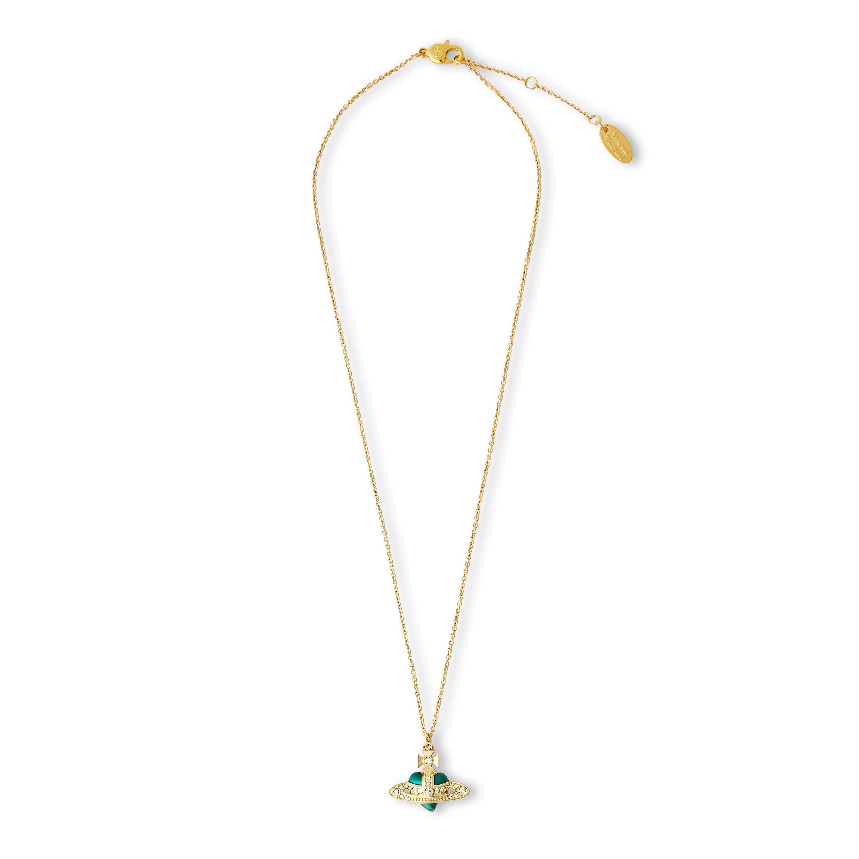 GOLD/QUARTZ - Vivienne Westwood - Women's New Diamante Heart Pendant Necklace - 2