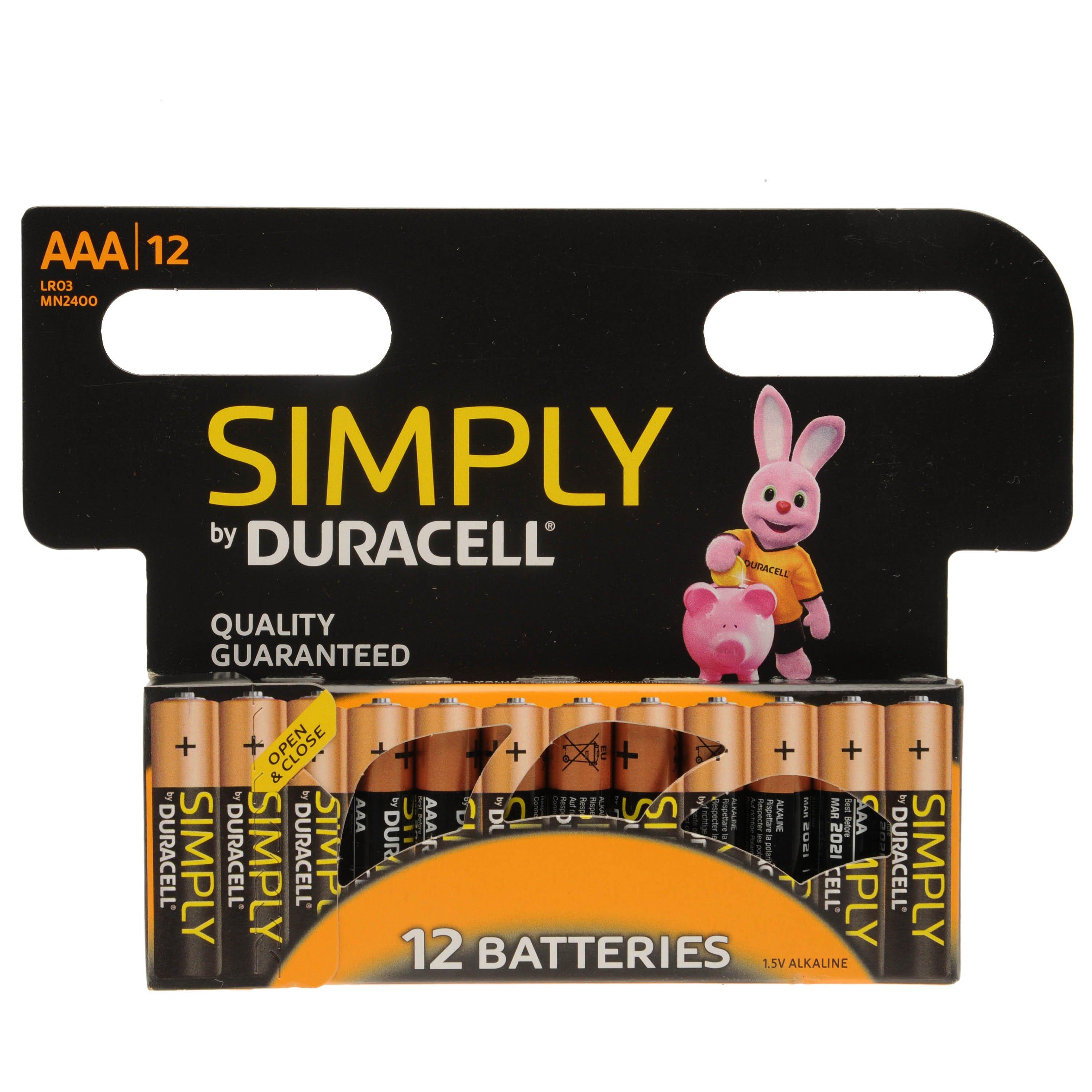- - Duracell - Simply 12 Pack AAA Batteries - 1