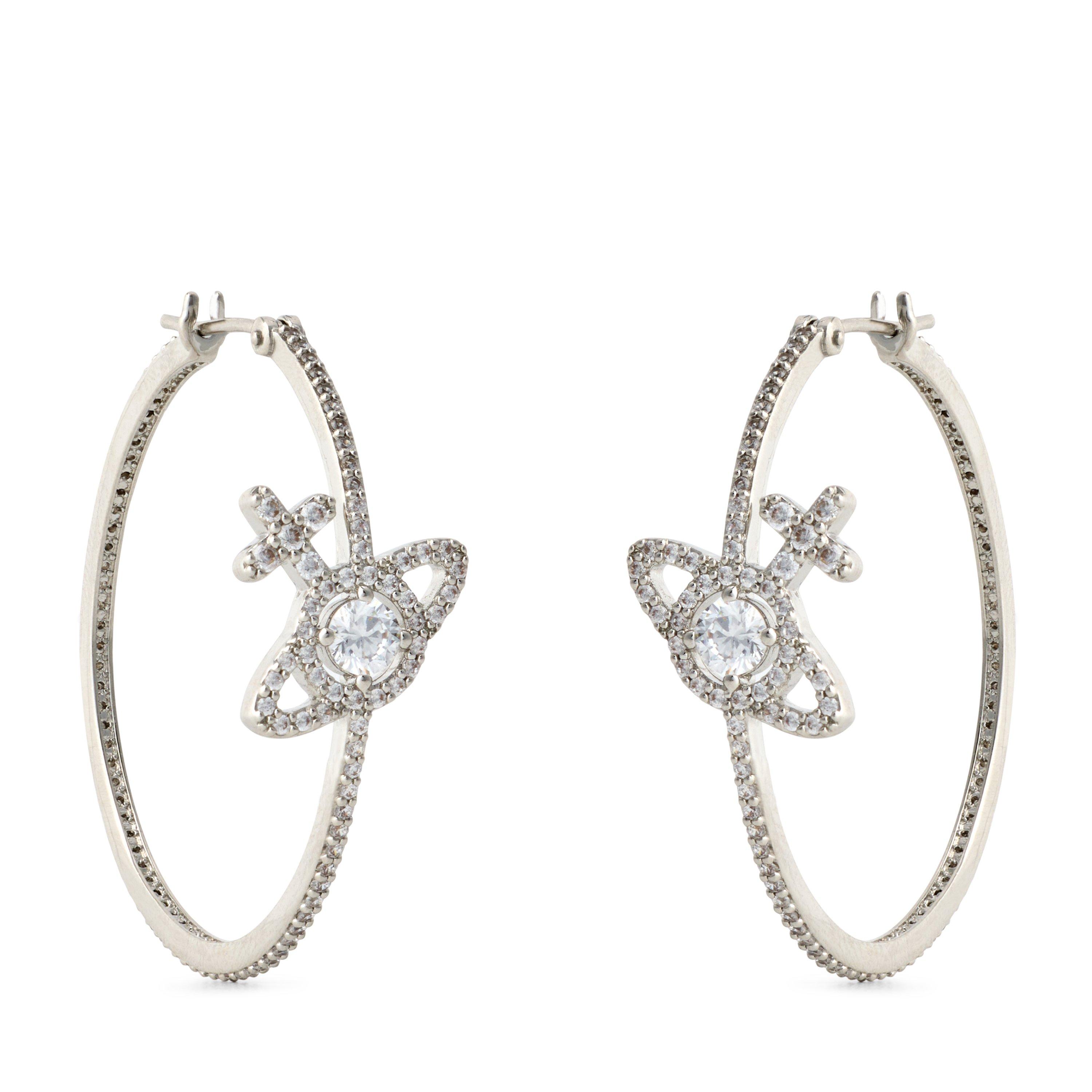 Vivienne Westwood Women's Olympia CZ Hoop Earrings