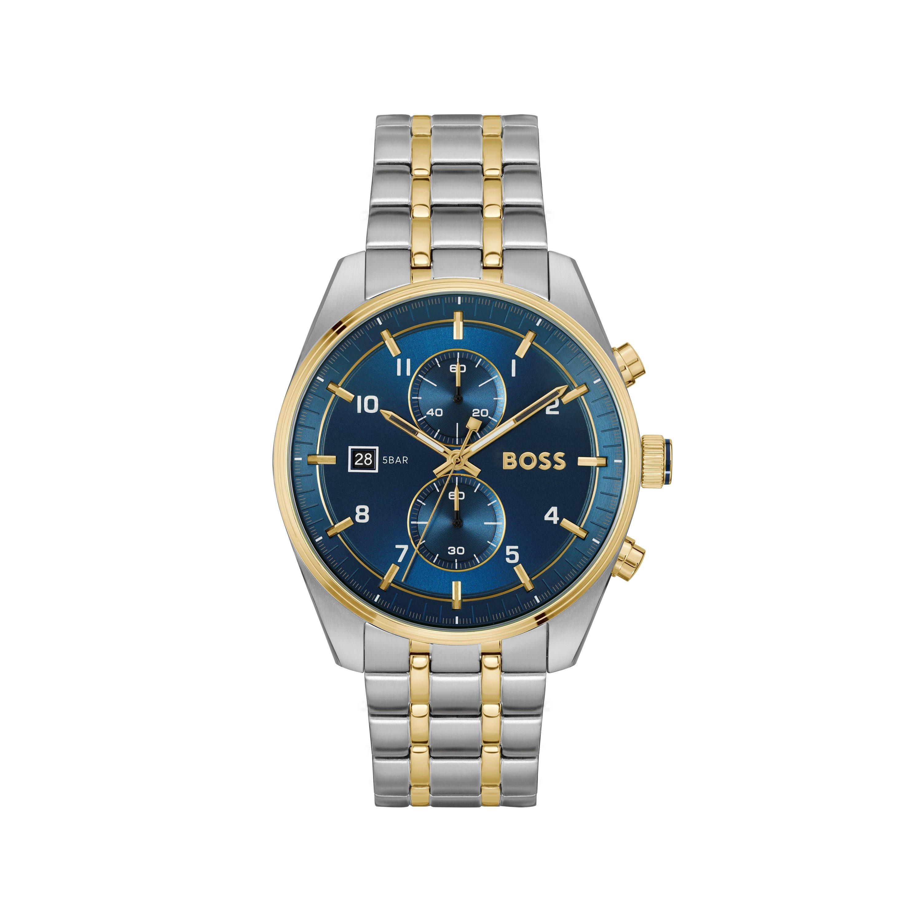 Blue/Steel - Boss - Men's Skytraveller Chronograph Watch - 1