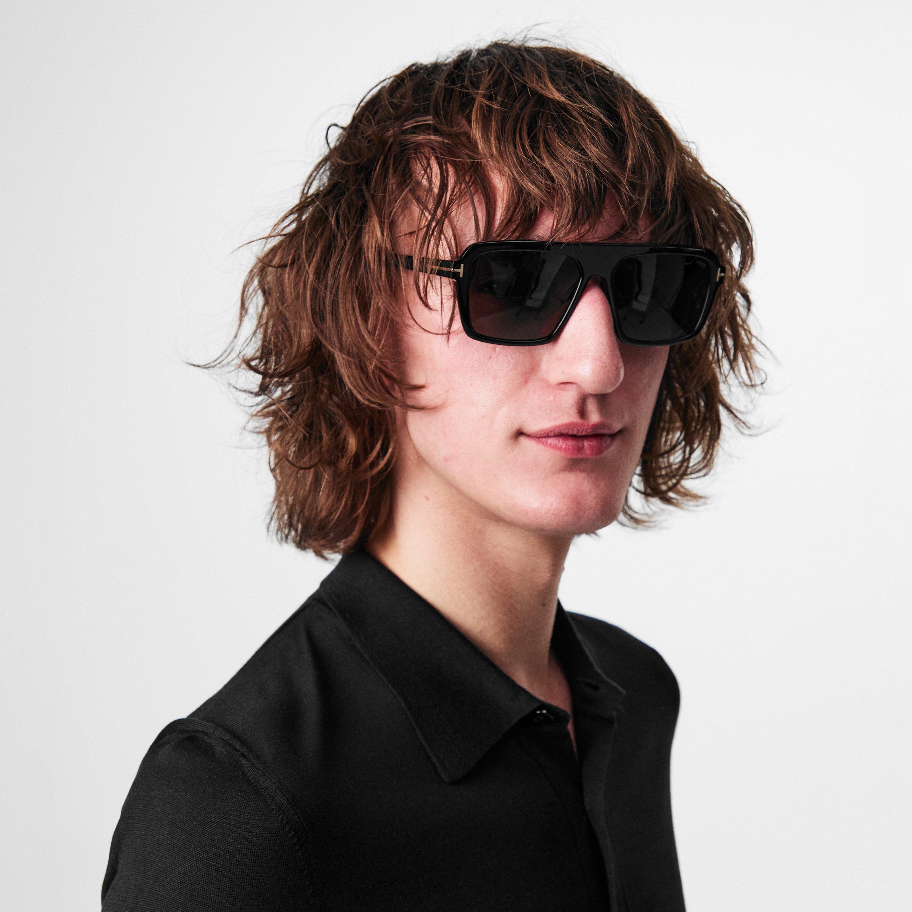 Shiny Black - Tom Ford - Vincent Sunglasses - 2