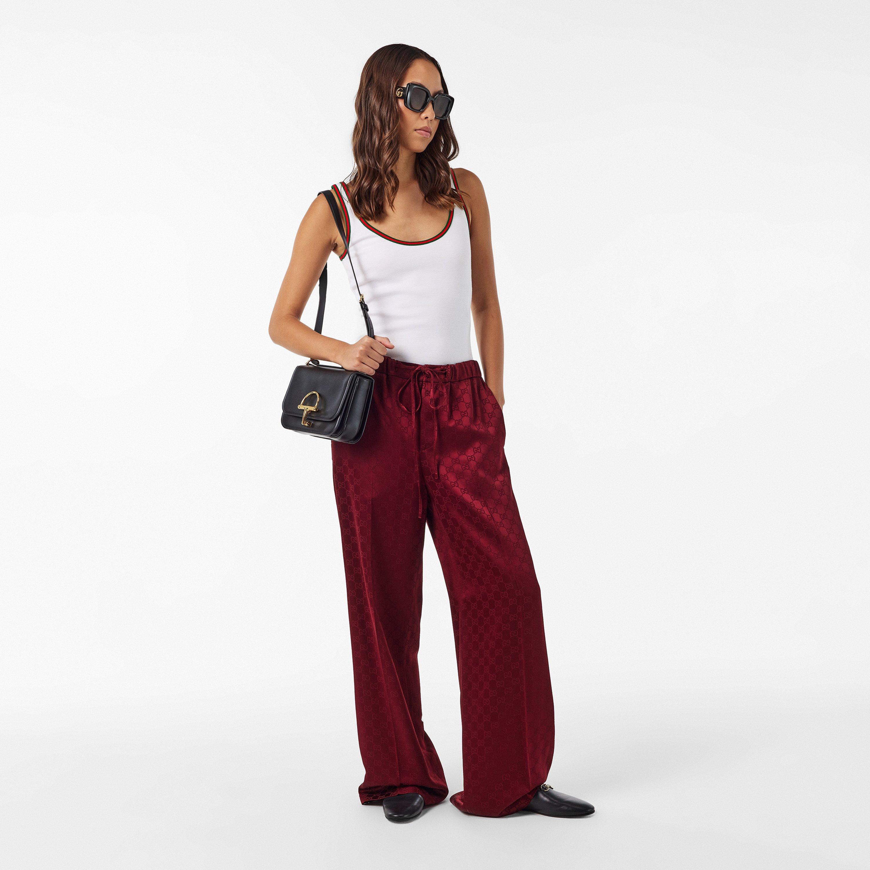 Black/Grey - Gucci - Women's Square Sunglasses - 6