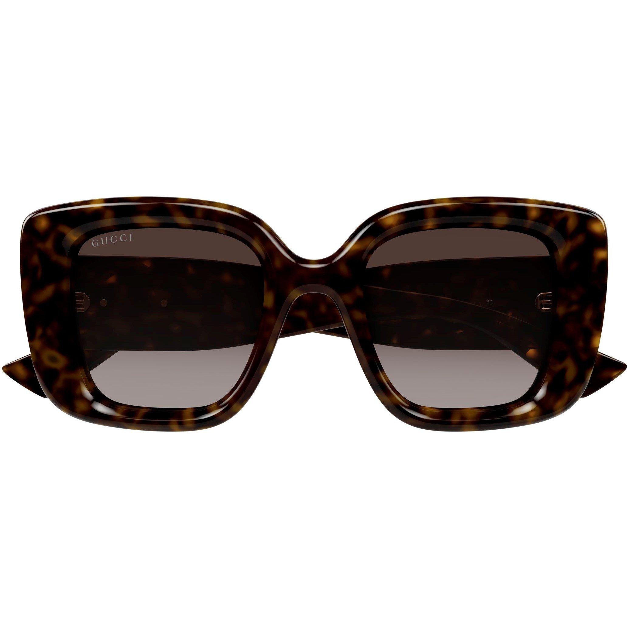 Havana/Brown - Gucci - Women's Square Sunglasses - 3