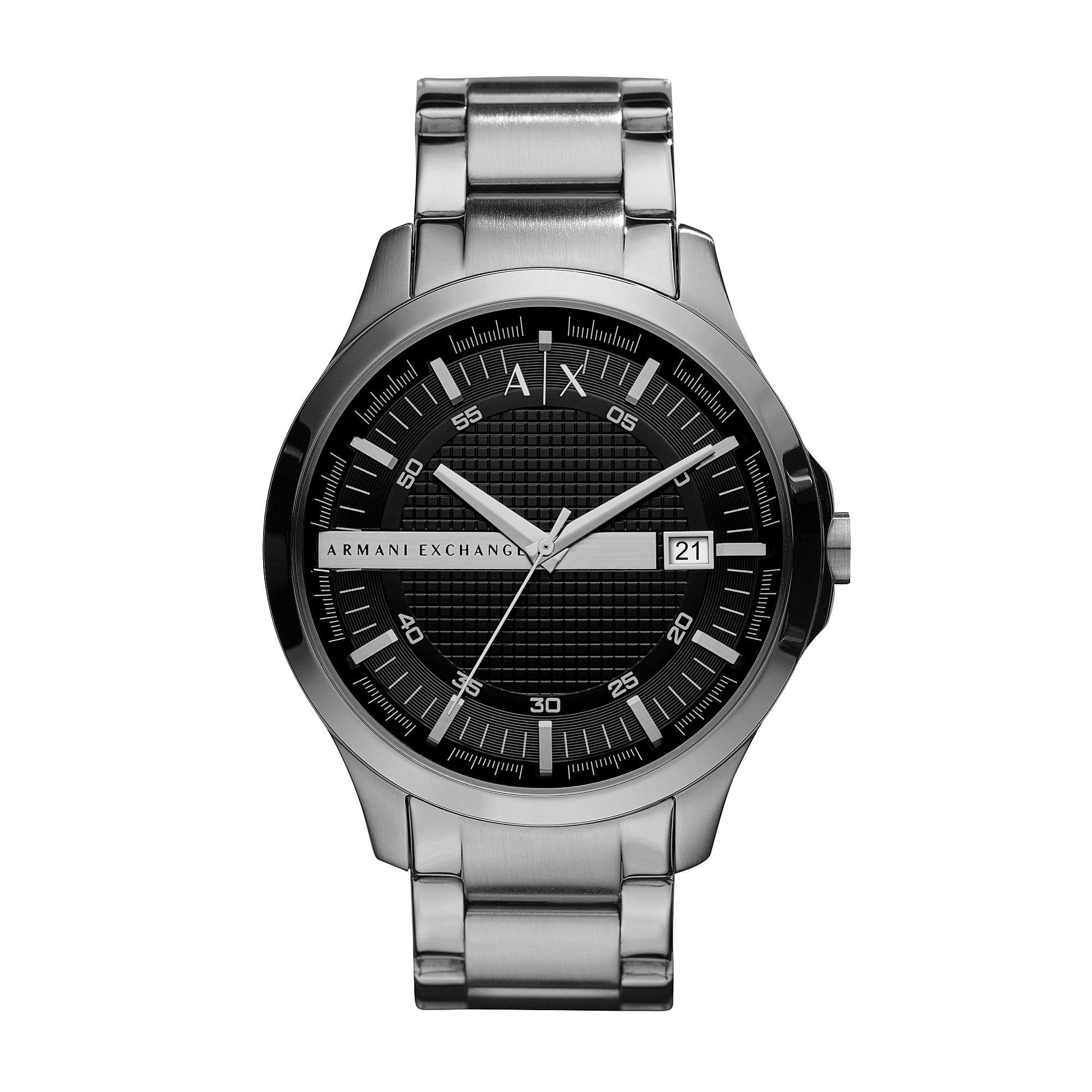 Silver/Black - Armani Exchange - Quartz Mens Watch - 1