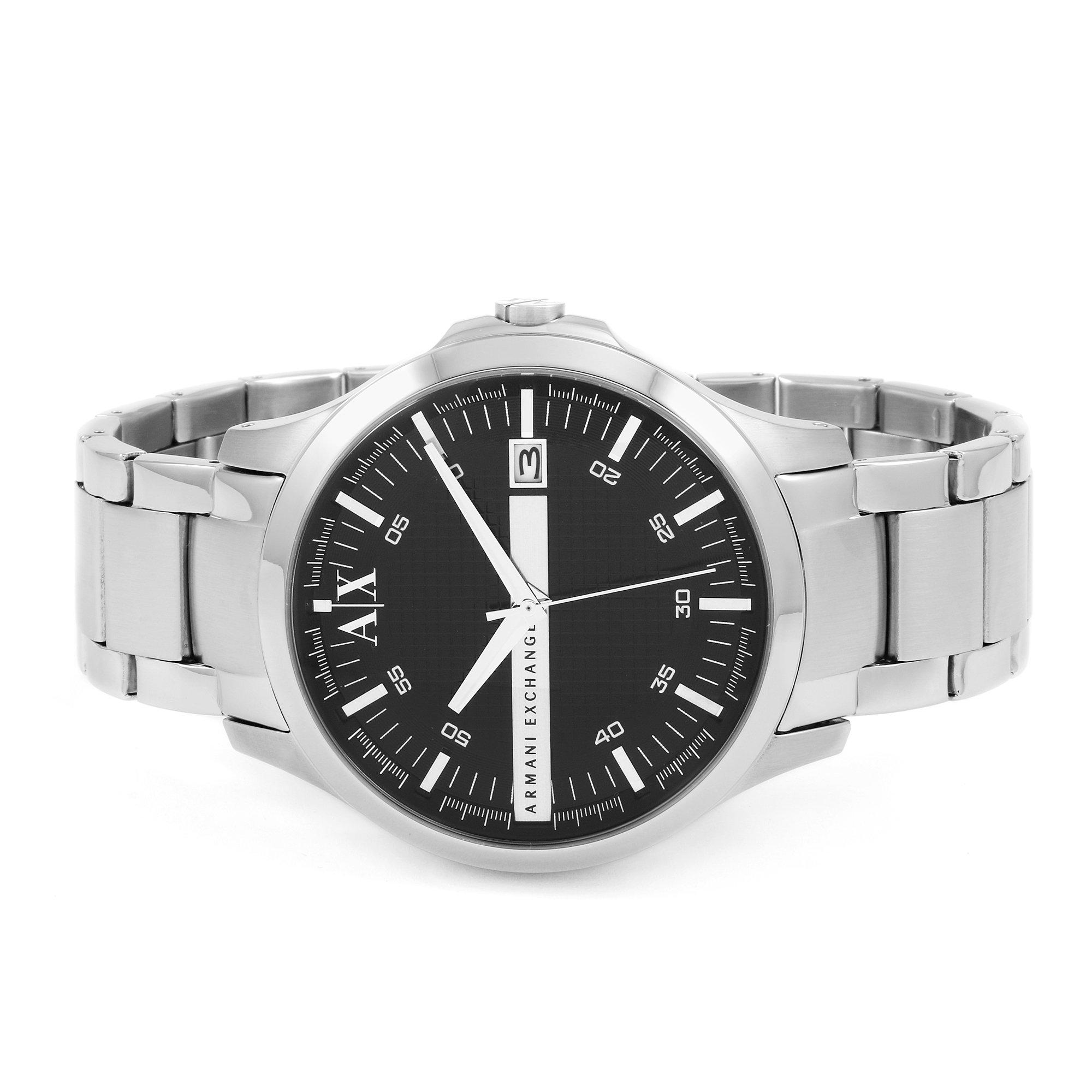 Silver/Black - Armani Exchange - Quartz Mens Watch - 2