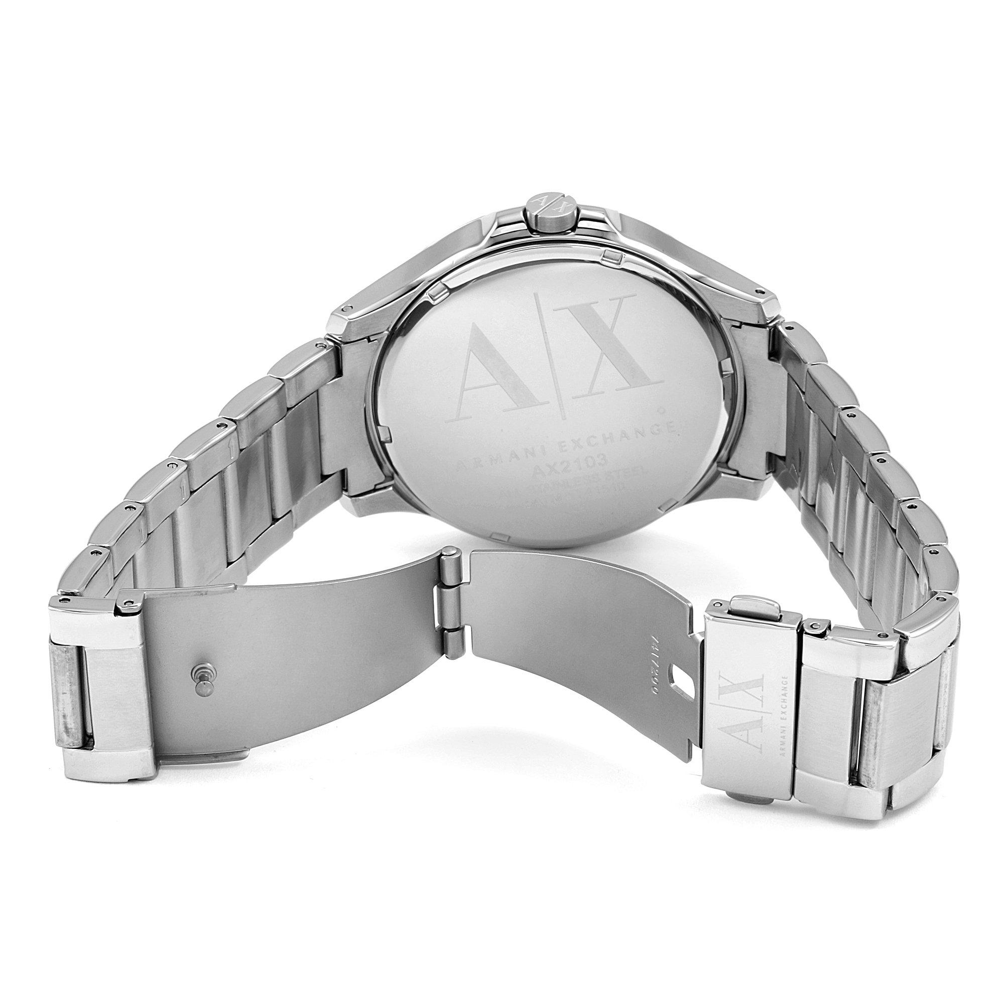 Silver/Black - Armani Exchange - Quartz Mens Watch - 4