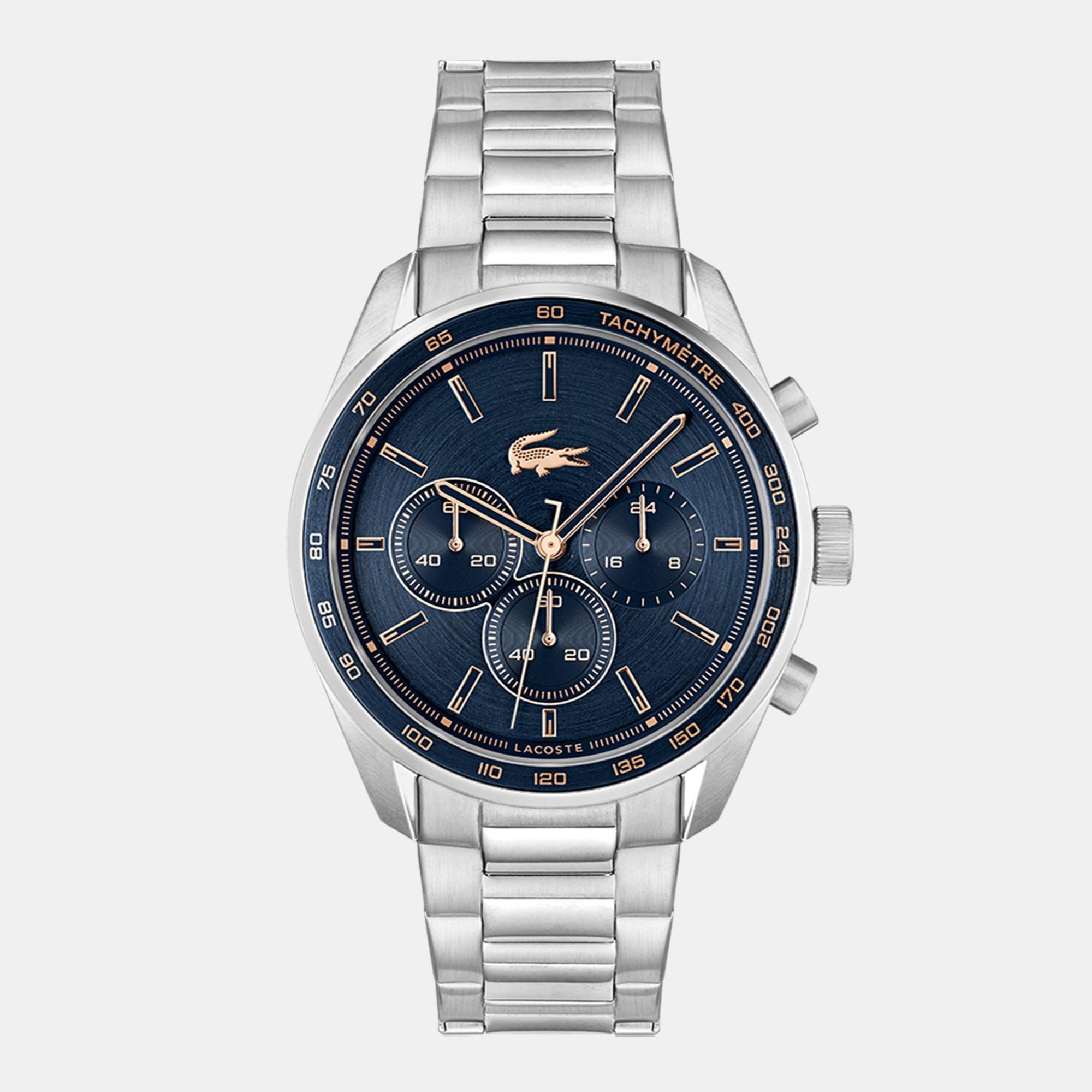 Blauw - Lacoste - Lacoste Mens Boston Stainless Steel Chronograph Watch - 1