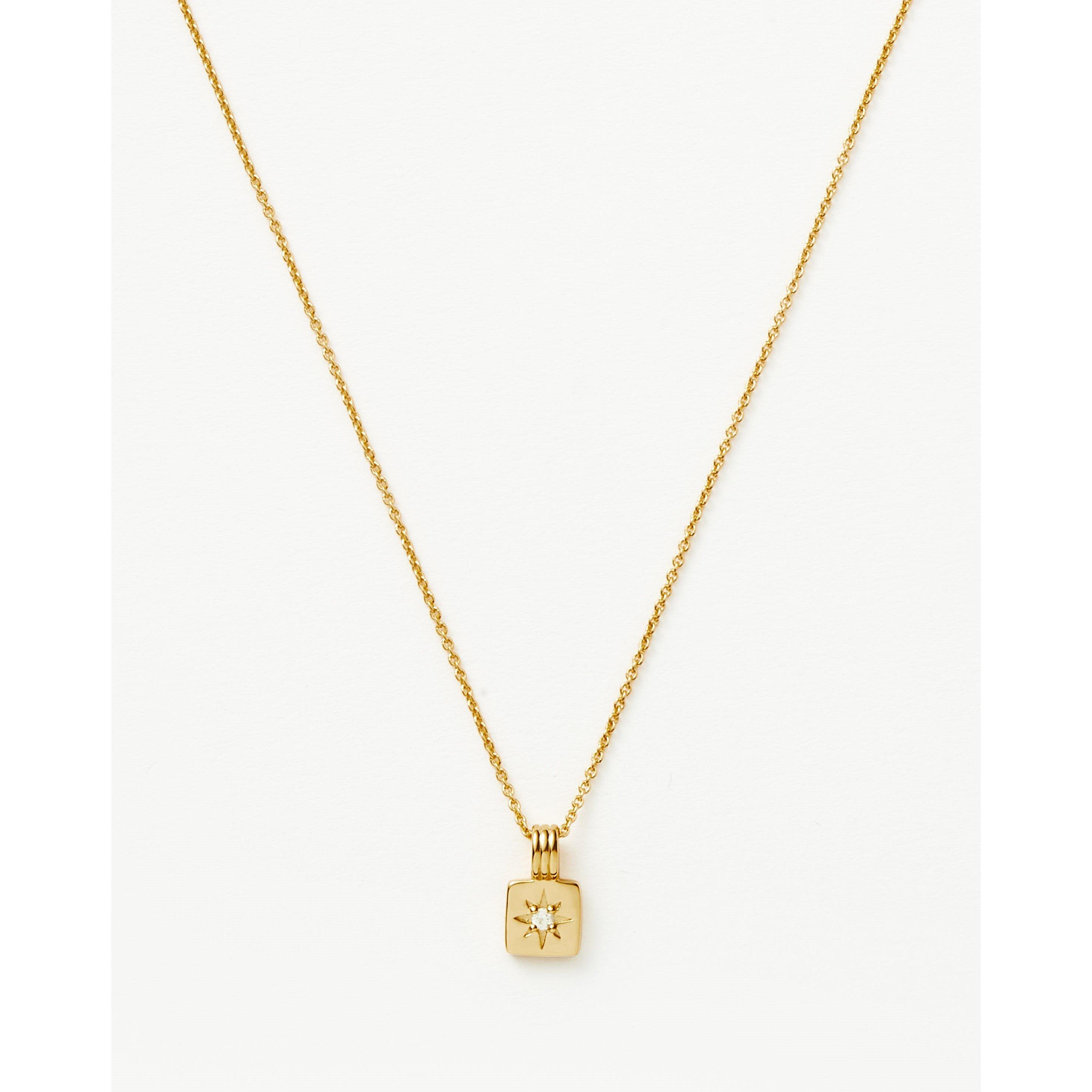 Gold - Missoma - Women's Star Crystal Gold Pendant Necklace - 2