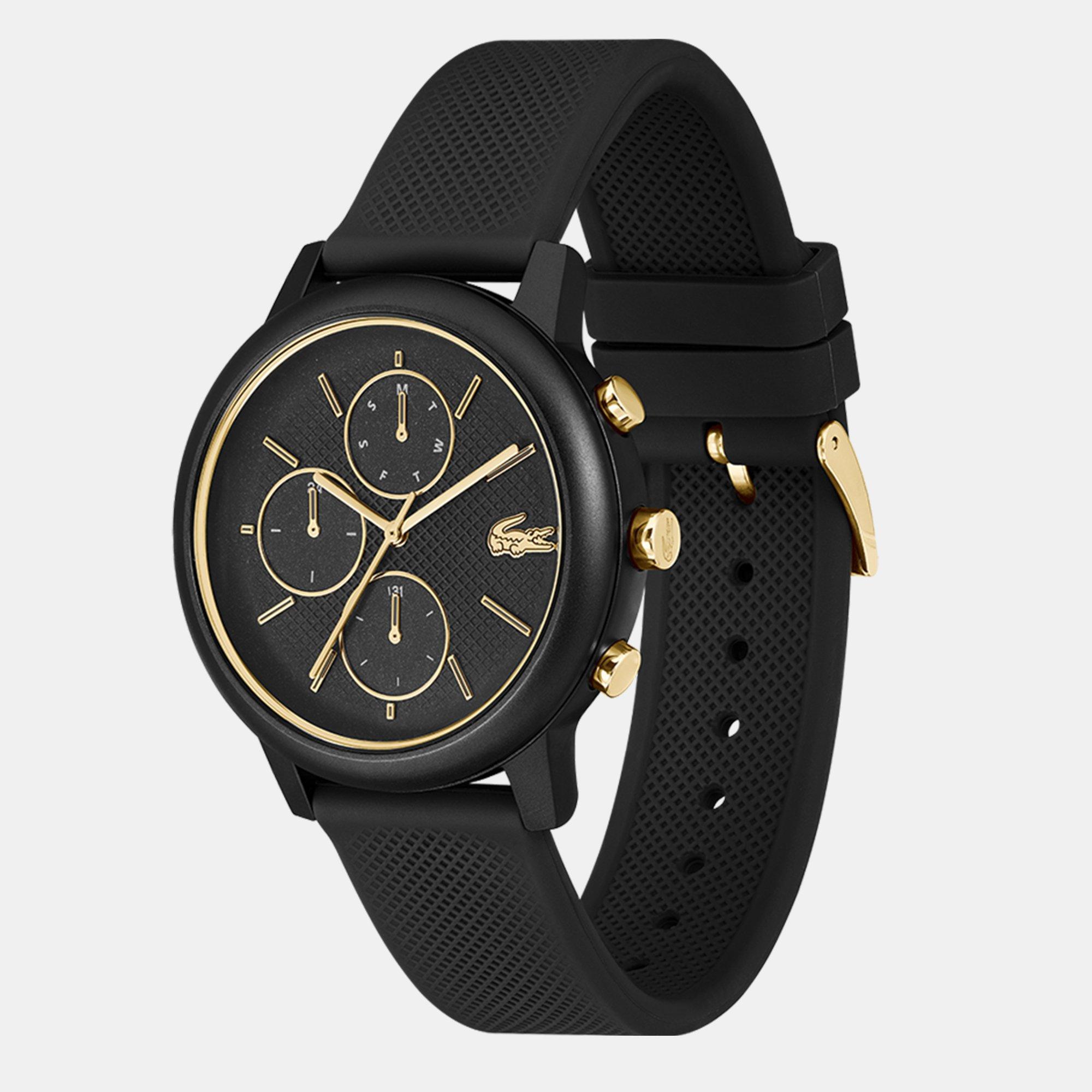 Black - Lacoste - Mens Lacoste.12.12 Move  Multifunction Watch - 3