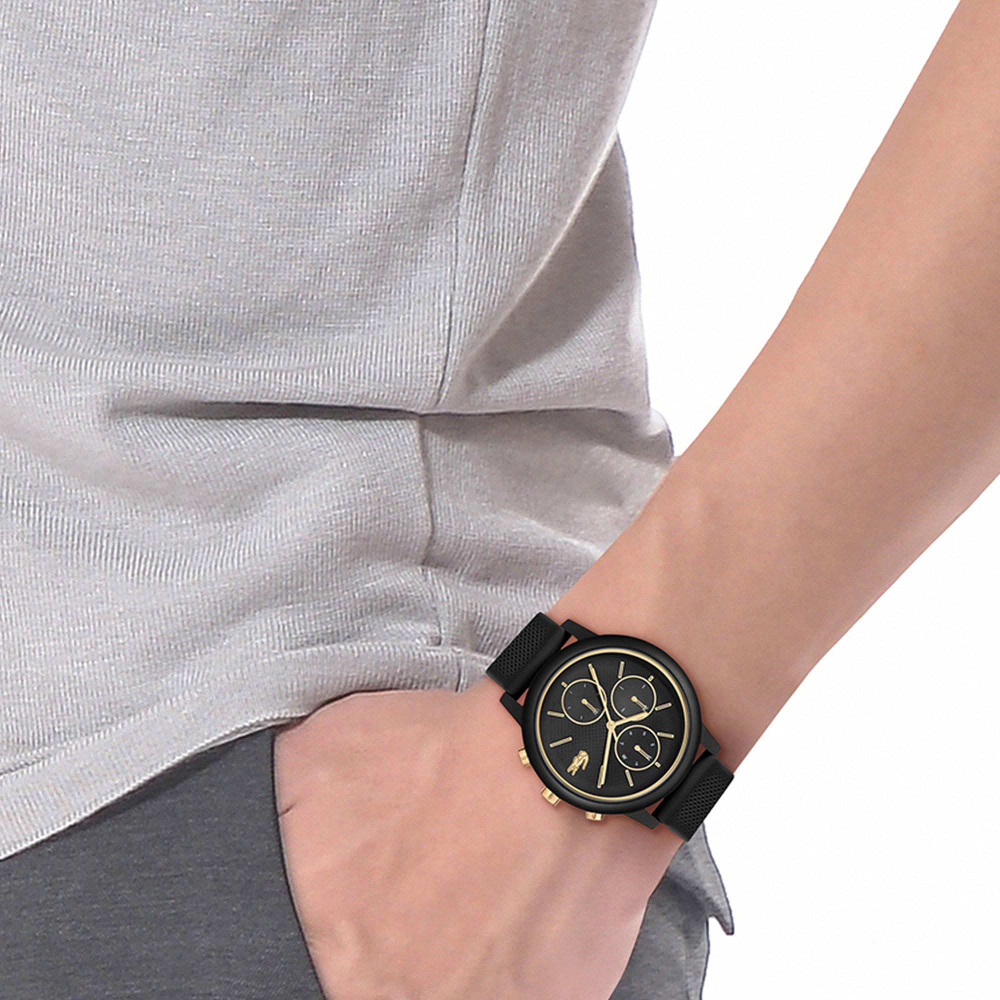 Black - Lacoste - Mens Lacoste.12.12 Move  Multifunction Watch - 4