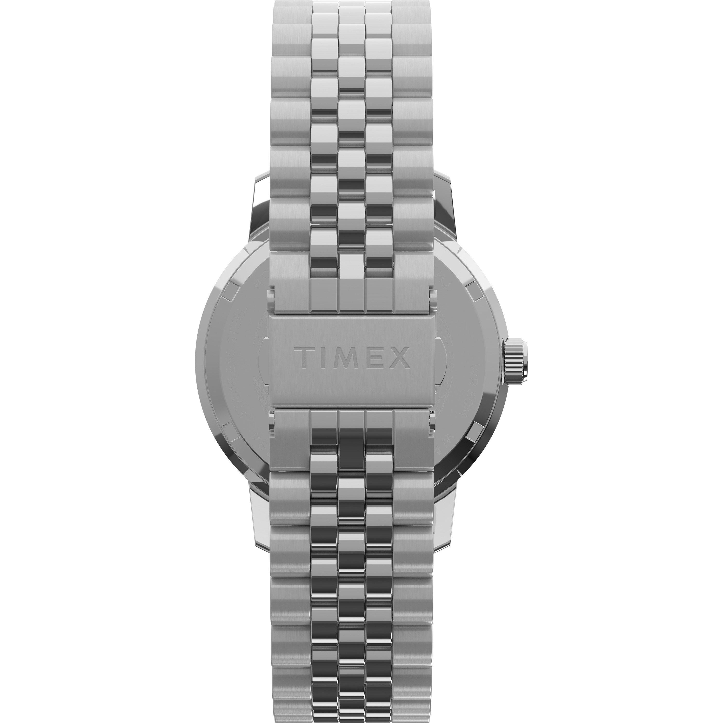 Blauw/Zilver - Timex - Men's Marlin Analogue Quartz Watch - 4
