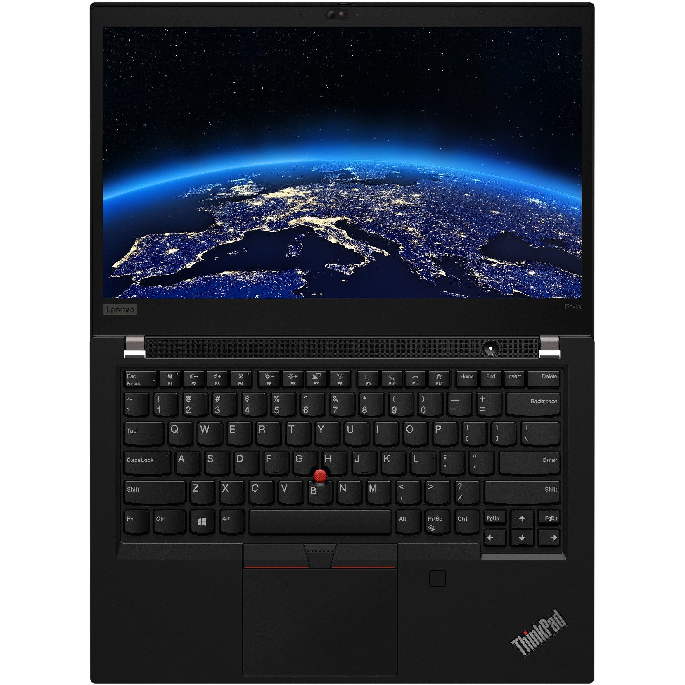 Black - Lenovo - Refurbished Lenovo ThinkPad P14s Gen 1 14 Inch Laptop - Intel Core i5-10310U - 6