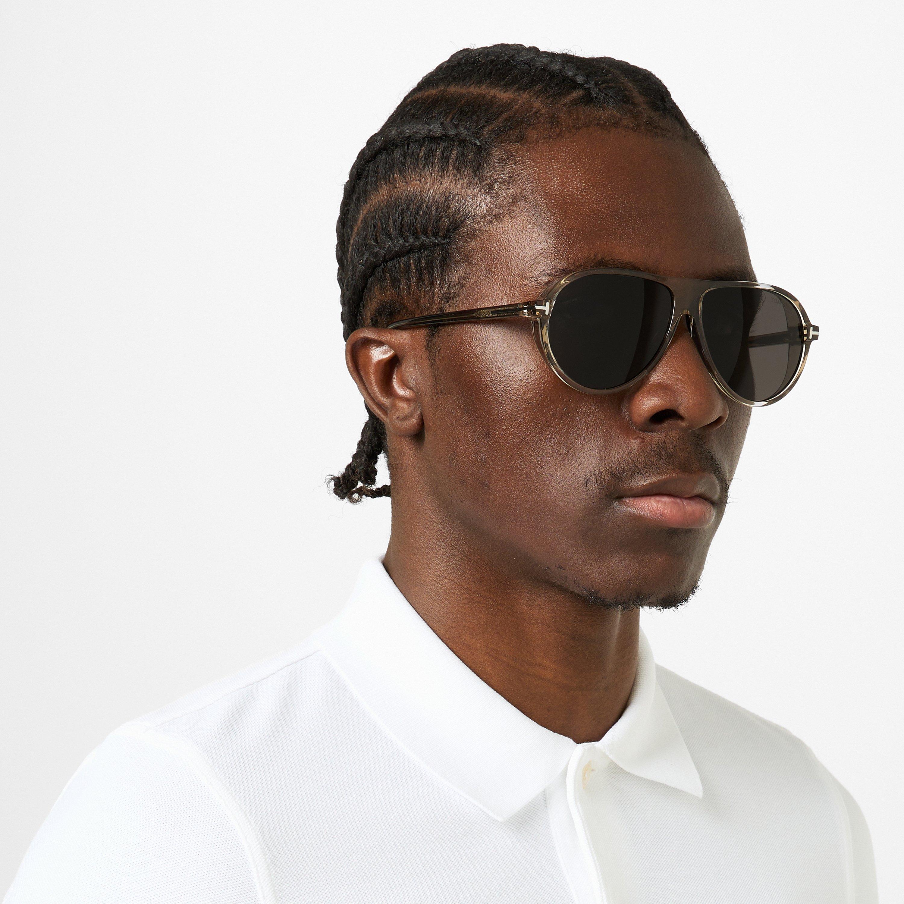 Brown/Smoke 45A - Tom Ford - Aviator Sunglasses - 2