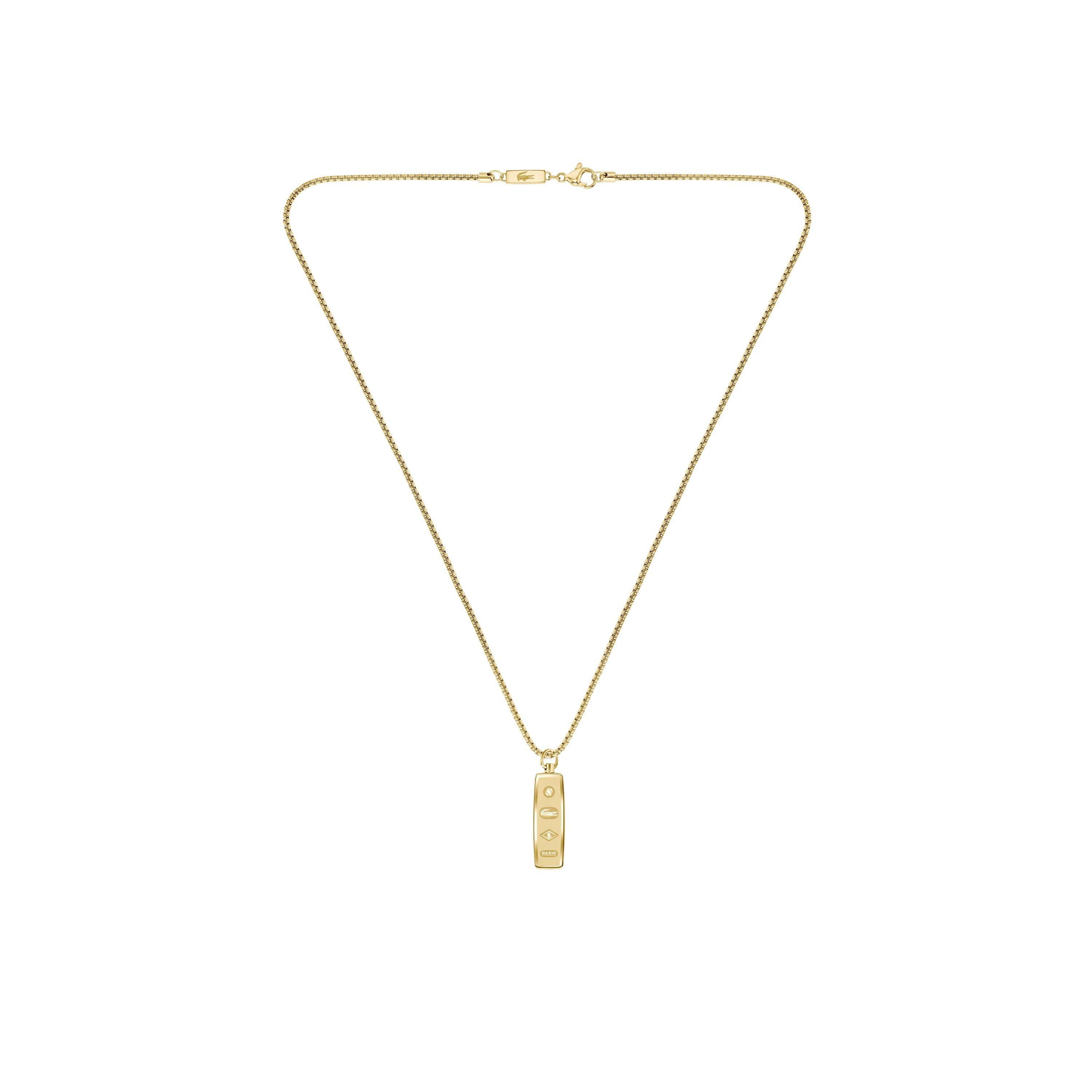 Lacoste Men's District Reversible Pendant Necklace - Gold