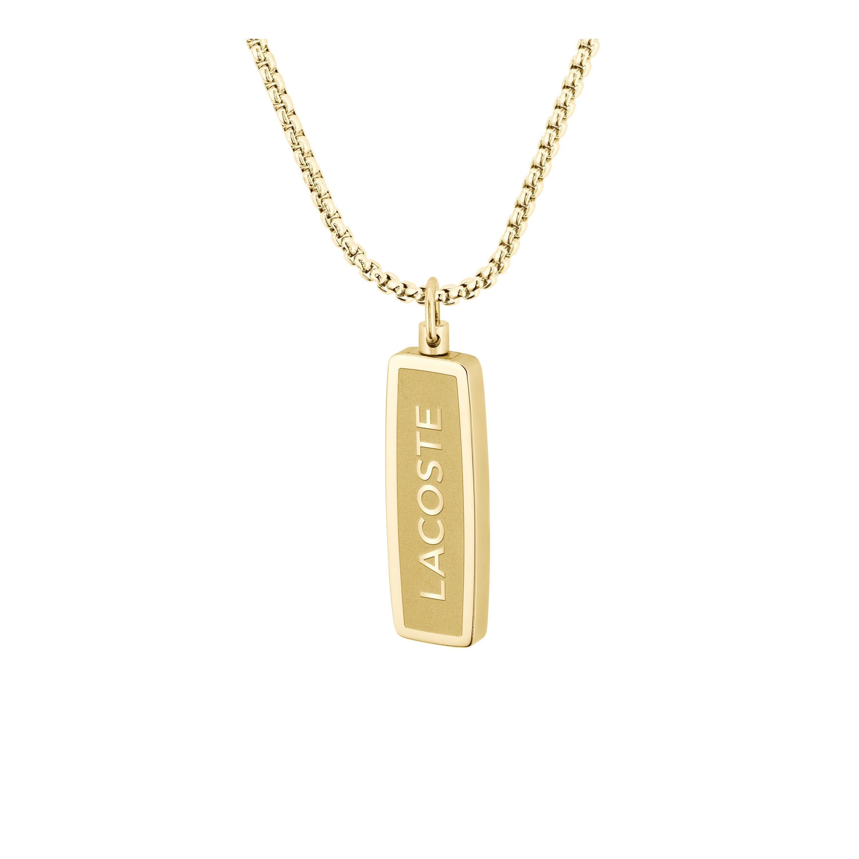 Gold - Lacoste - Lacoste Mens District Reversible Pendant Necklace - 3