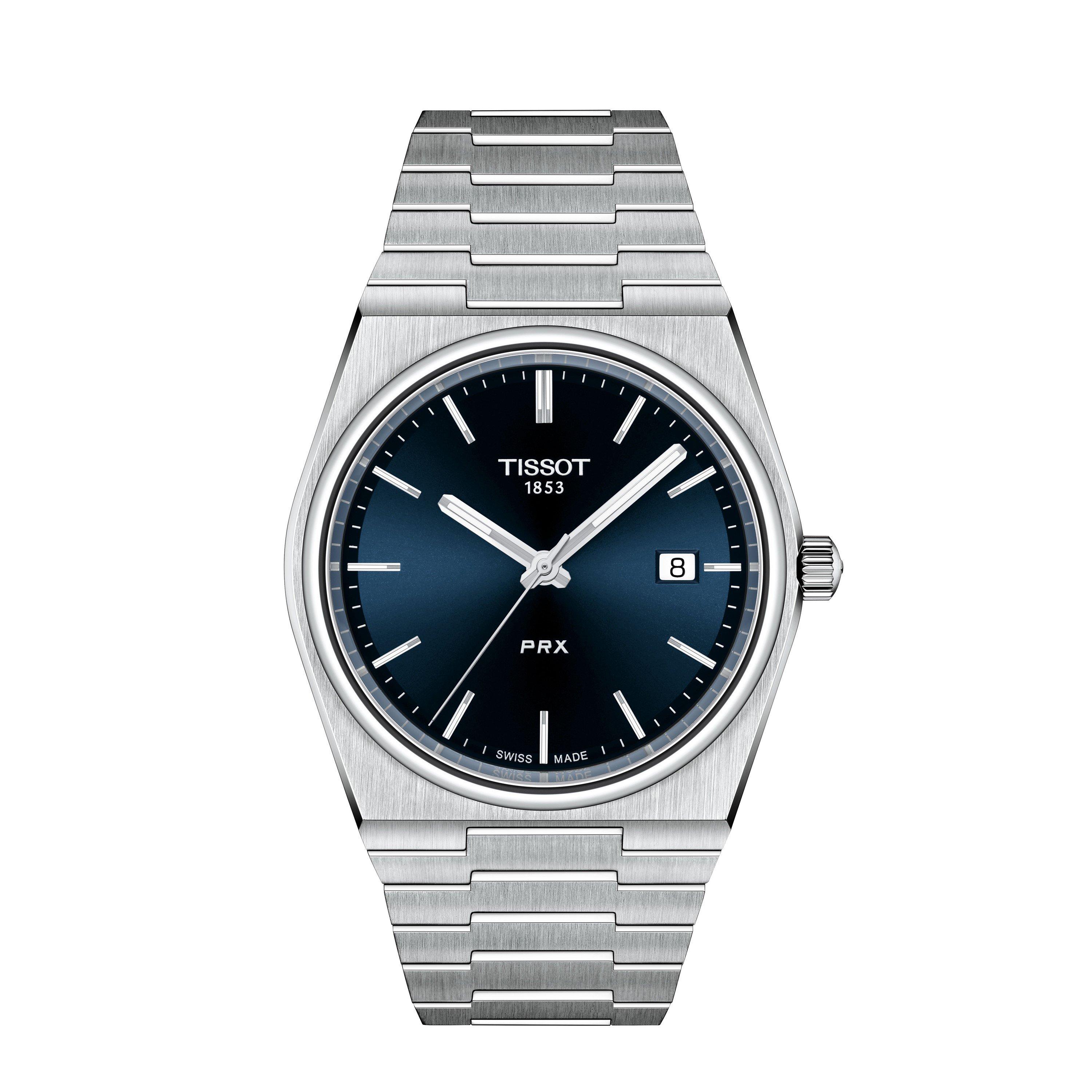 Blue/Steel - Tissot - Mens PRX Quartz Analogue Watch - 1