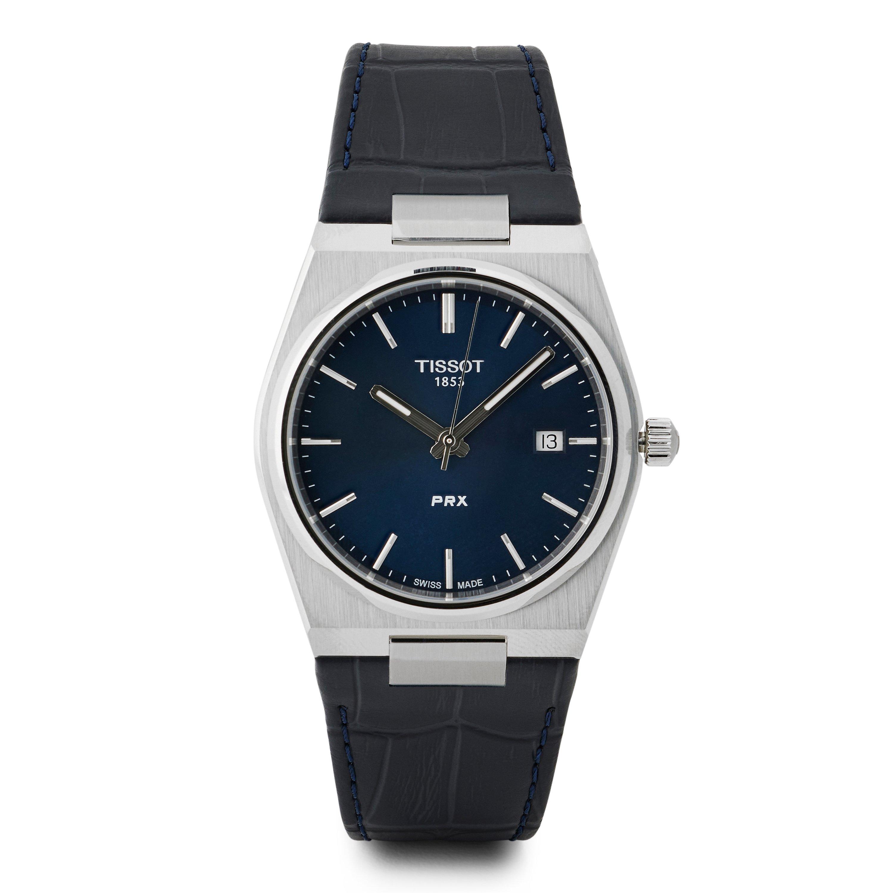 Tissot Men's Prx Quartz Analogue Watch - Blue/Steel - 40mm
