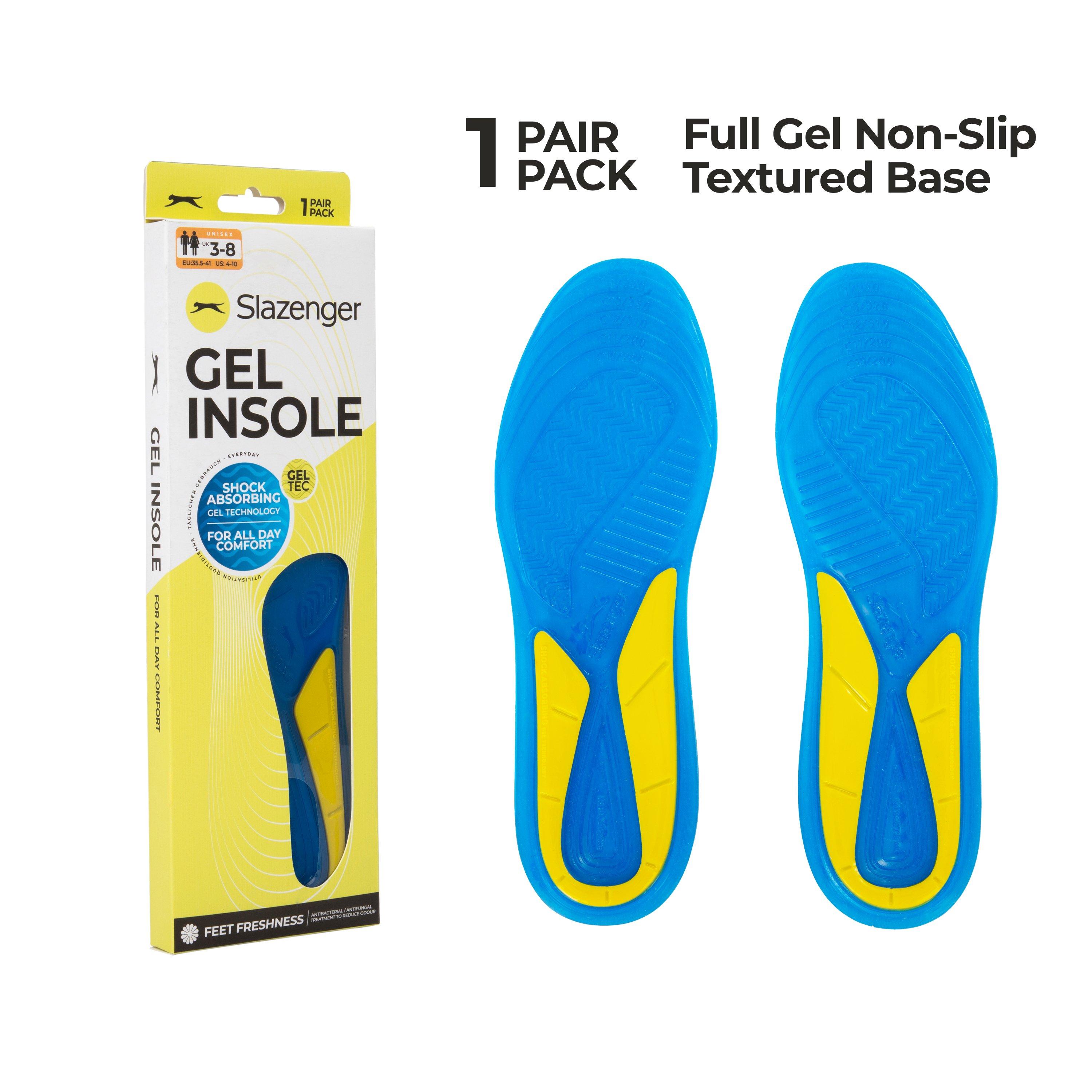 Unisex 3-8 - Slazenger - Gel Insoles for Enhanced Arch Support - 7