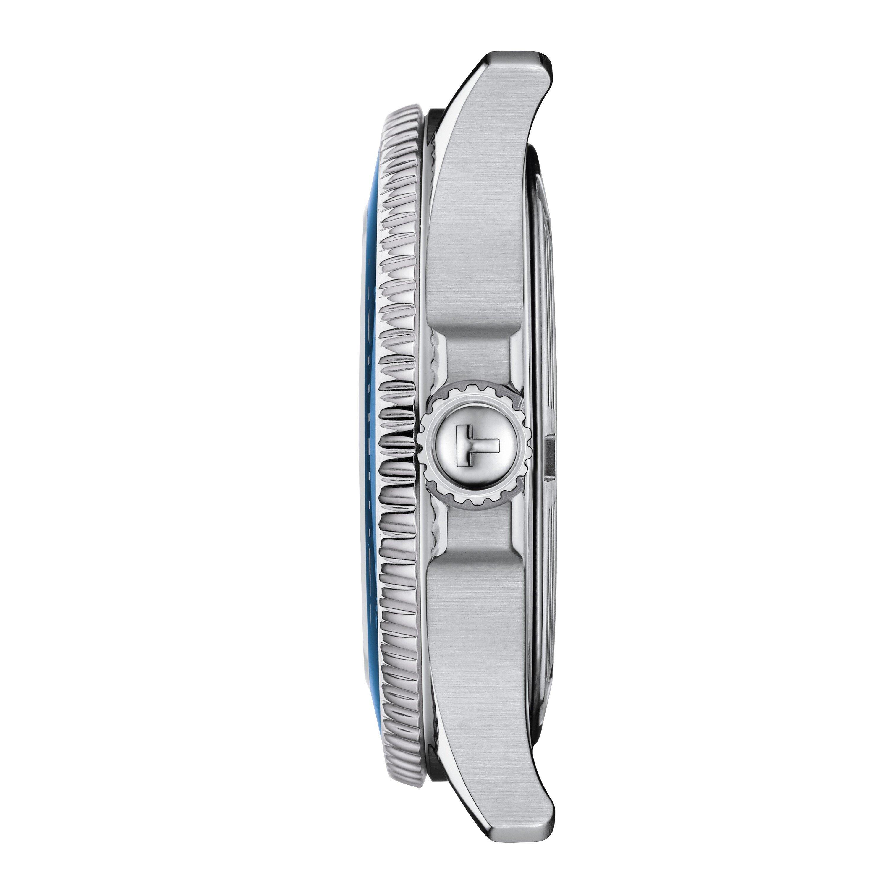 Blue/Steel - Tissot - Men's Seastar Quartz Analogue Watch - 3