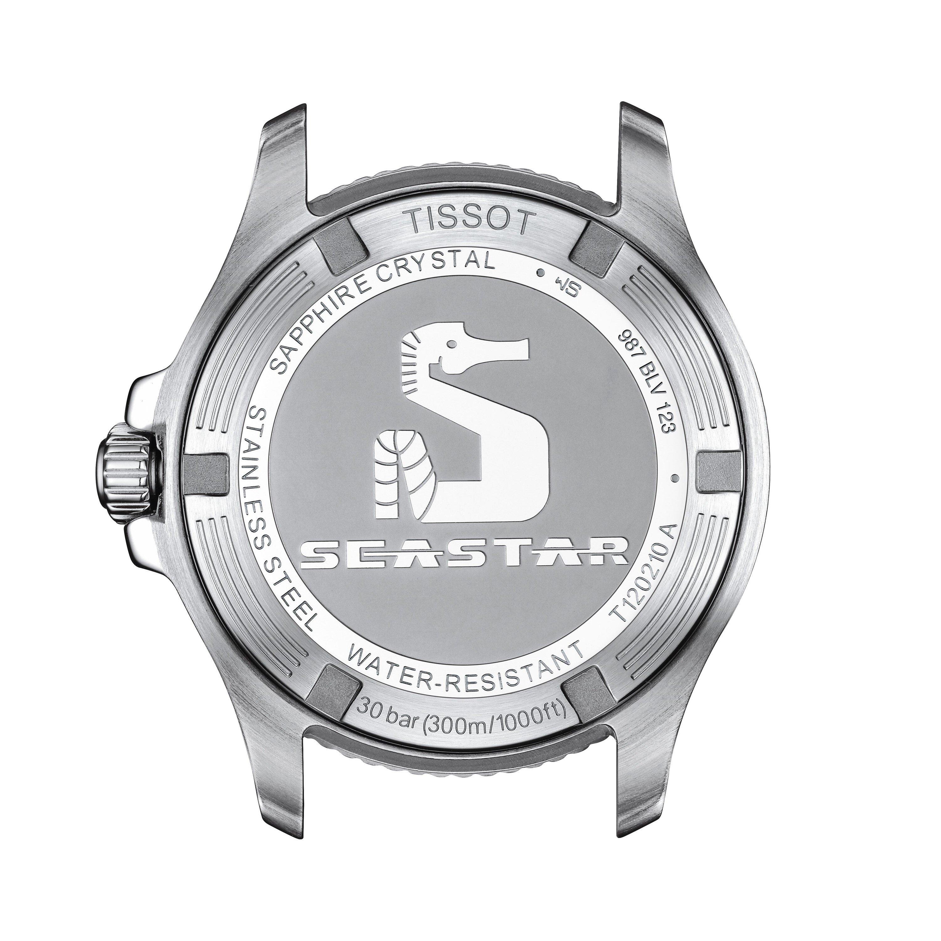 Blue/Steel - Tissot - Men's Seastar Quartz Analogue Watch - 4