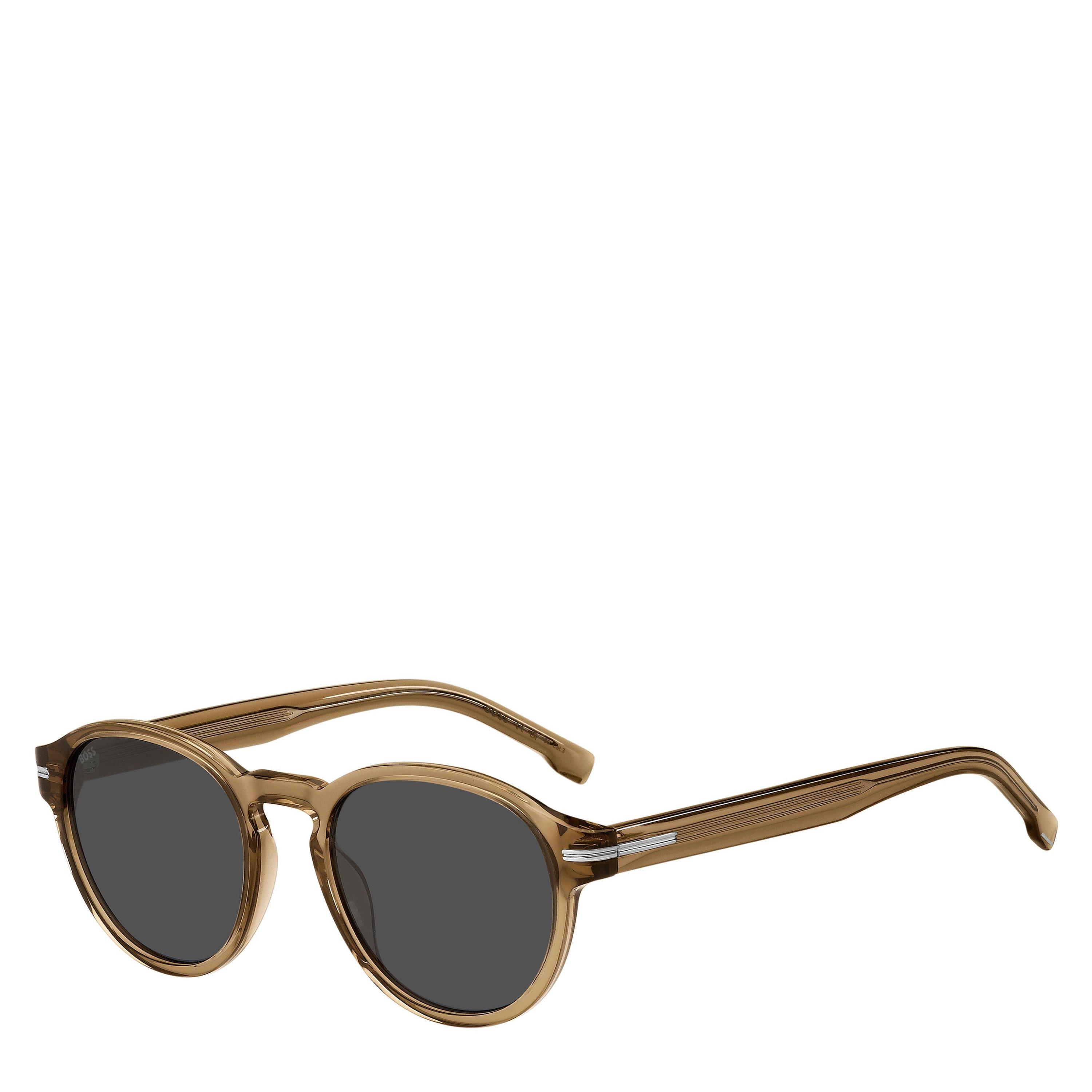 Boss Men's Round Sunglasses - Beige - 52 cm