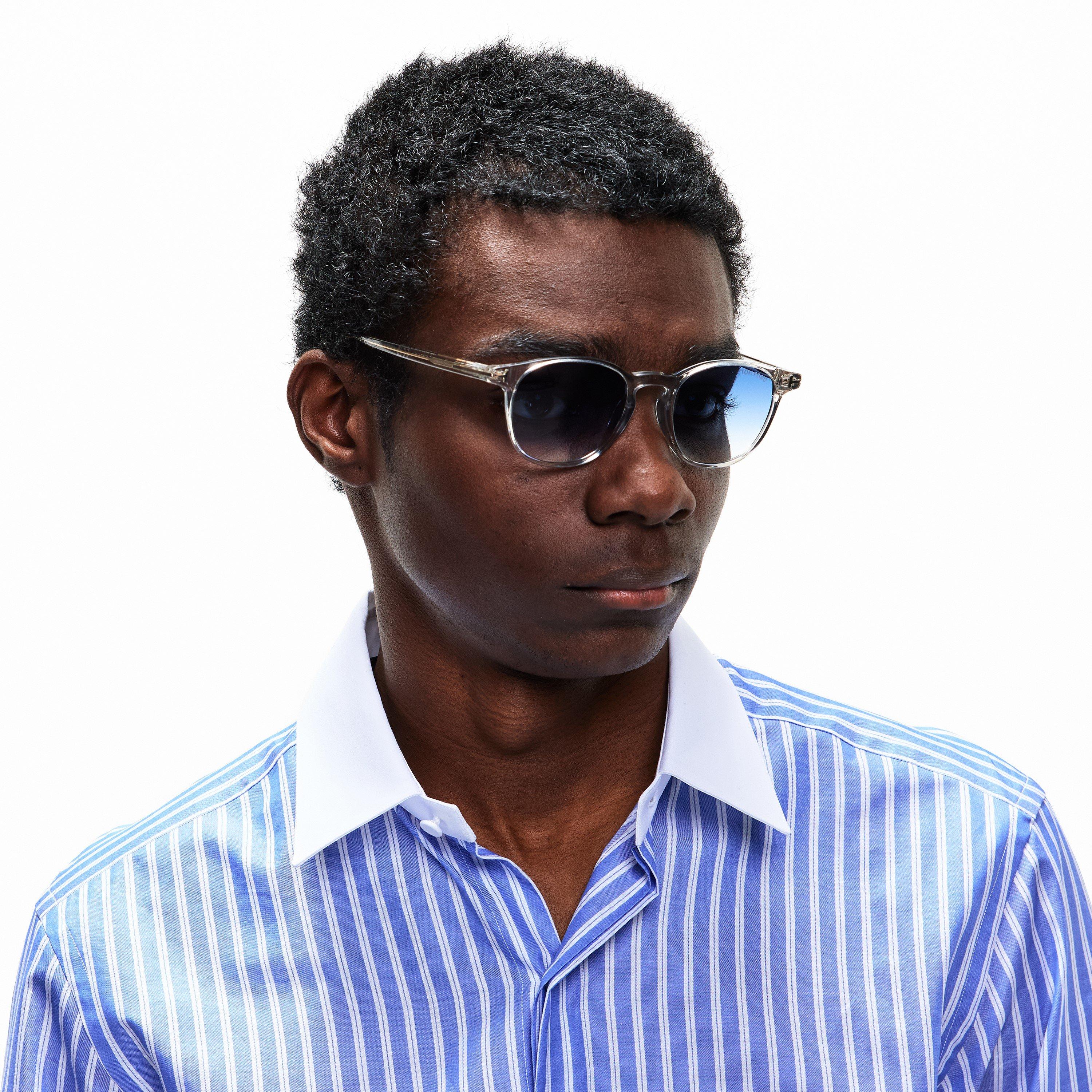 Grey - Tom Ford - Men's Holt Round Sunglasses - 3