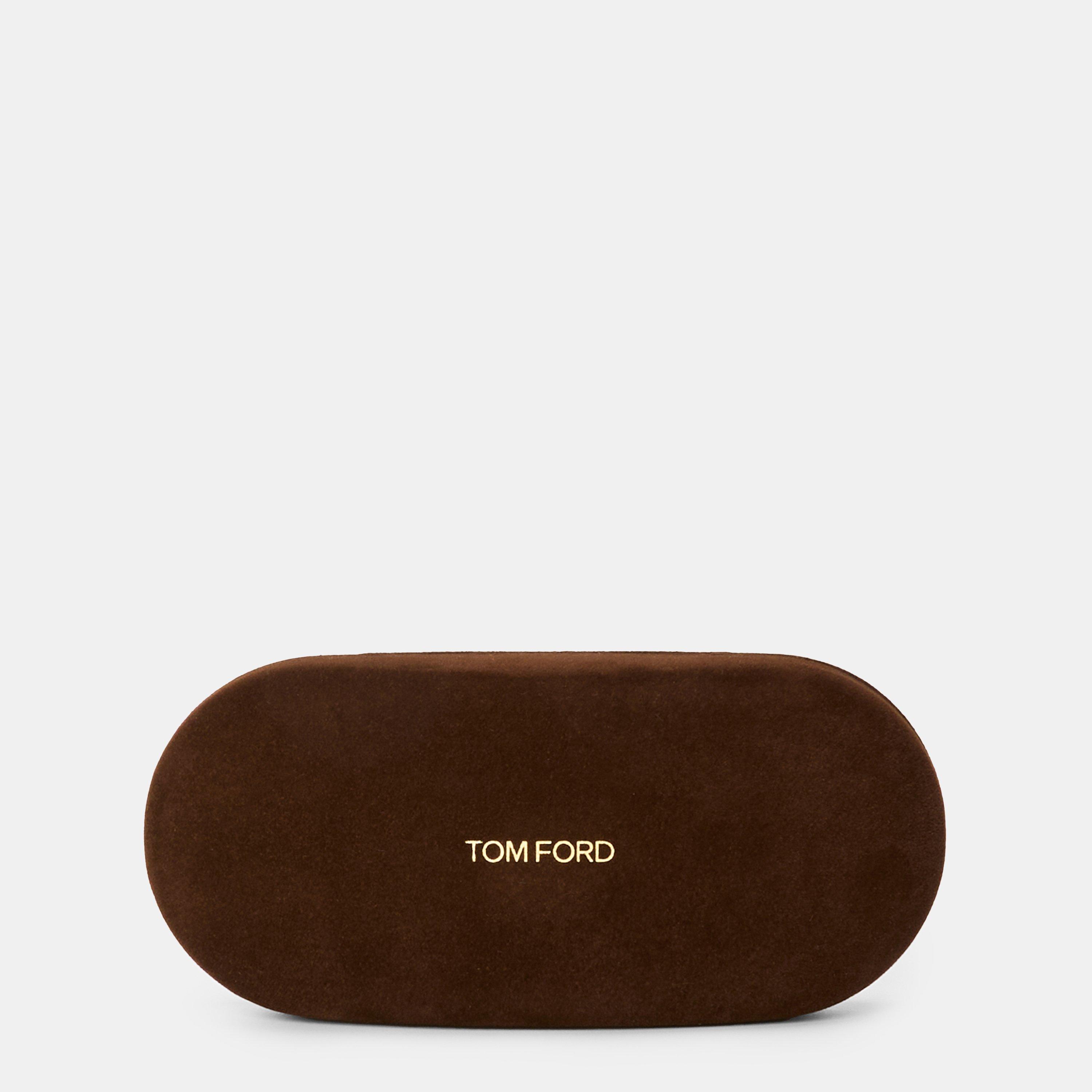 Shiny black - Tom Ford - Men's Holt Round Sunglasses - 5