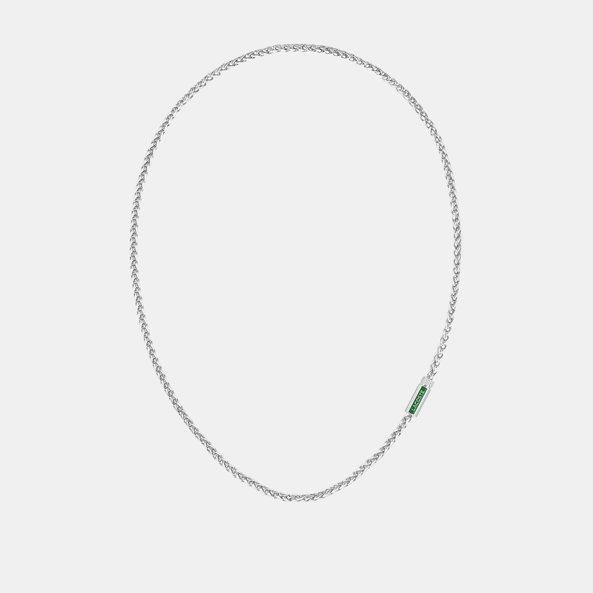 Silver - Lacoste - Lacoste Mens Spelt Stainless Steel Necklace - 2