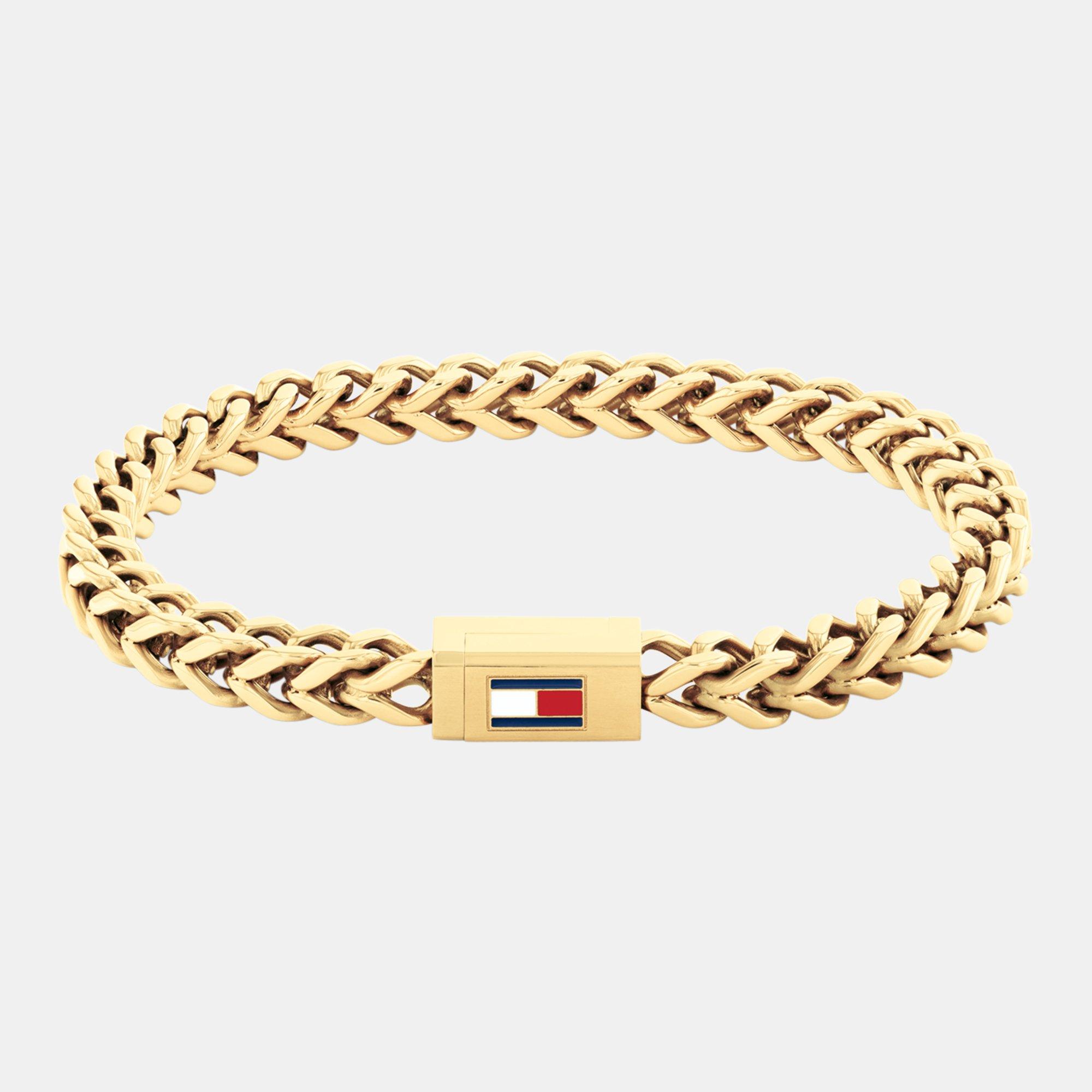 Gold - Tommy Hilfiger - Tommy Hilfiger Men’s Chain Bracelet - 1