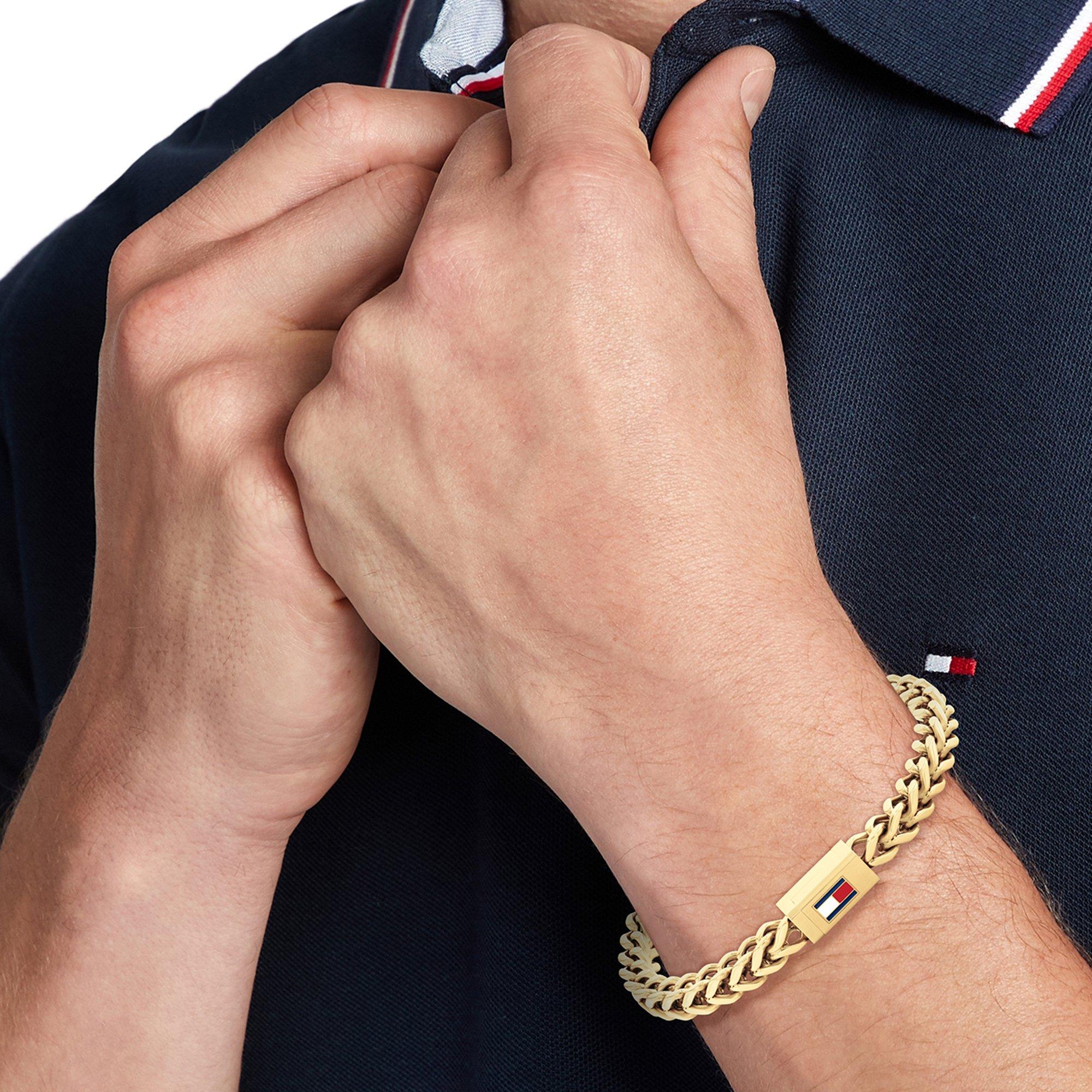 Gold - Tommy Hilfiger - Tommy Hilfiger Men’s Chain Bracelet - 2