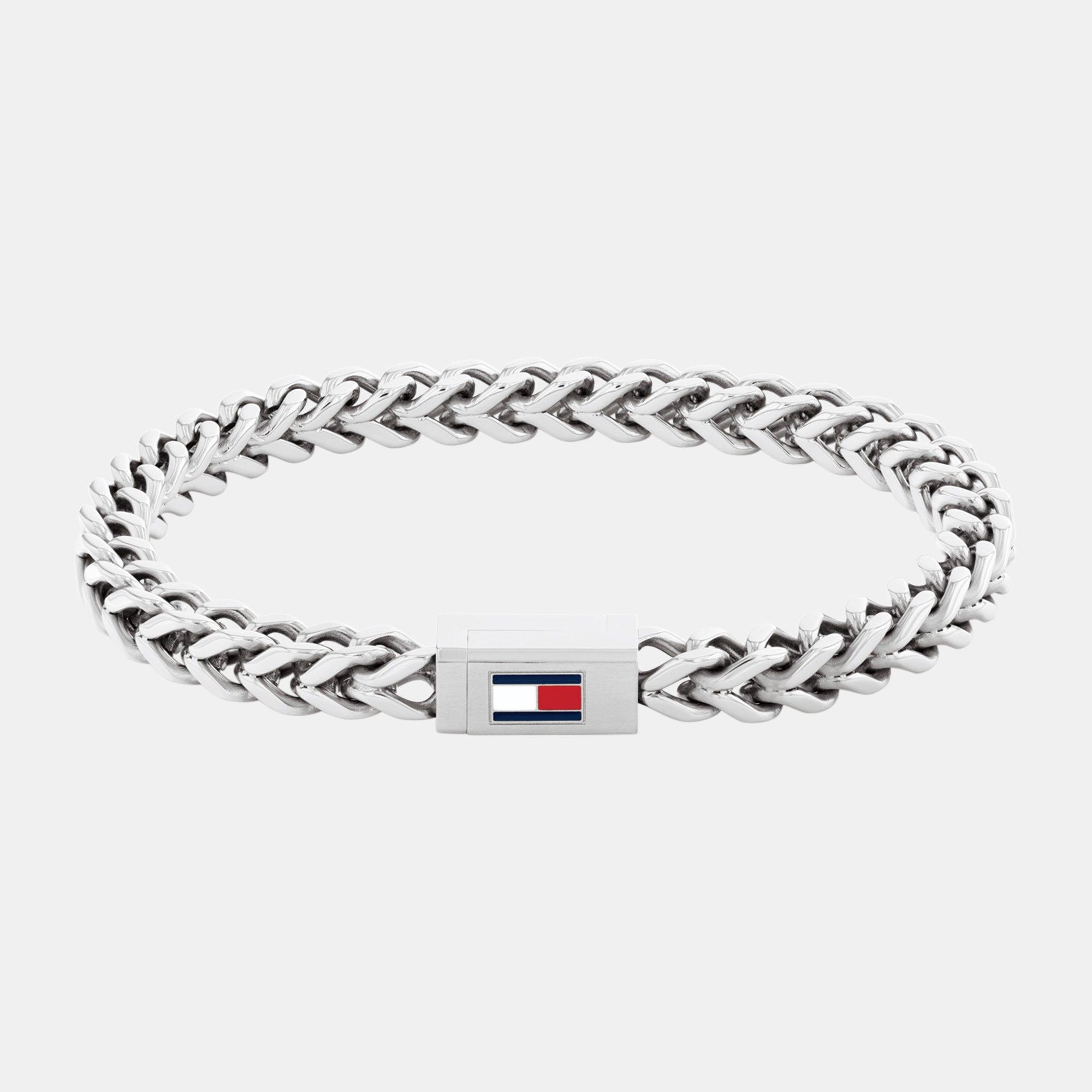 Tommy Hilfiger Men's ’S Chain Bracelet - Silver - 190mm