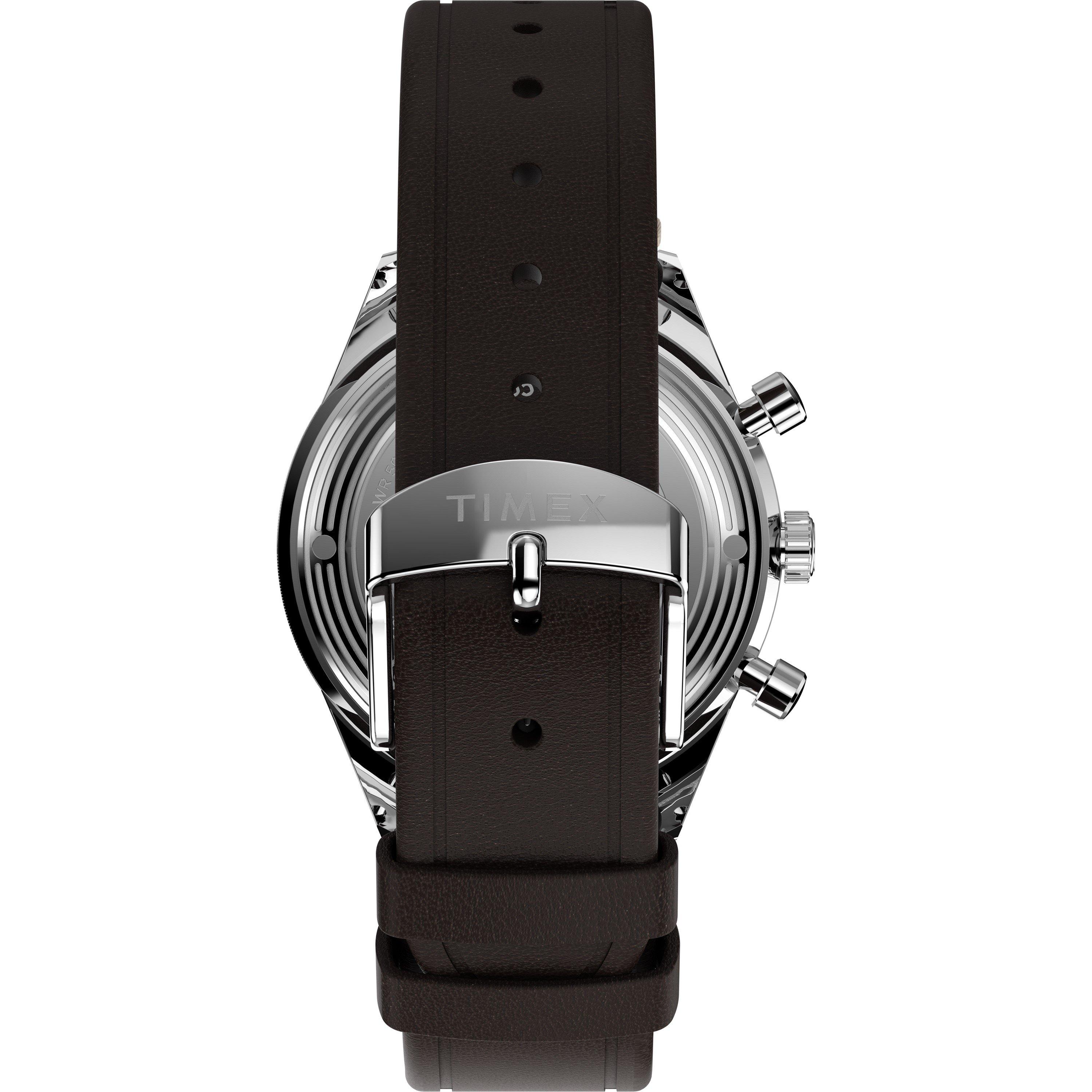 Brown/Silver - Timex - Men's Marlin Analogue Quartz Watch - 5