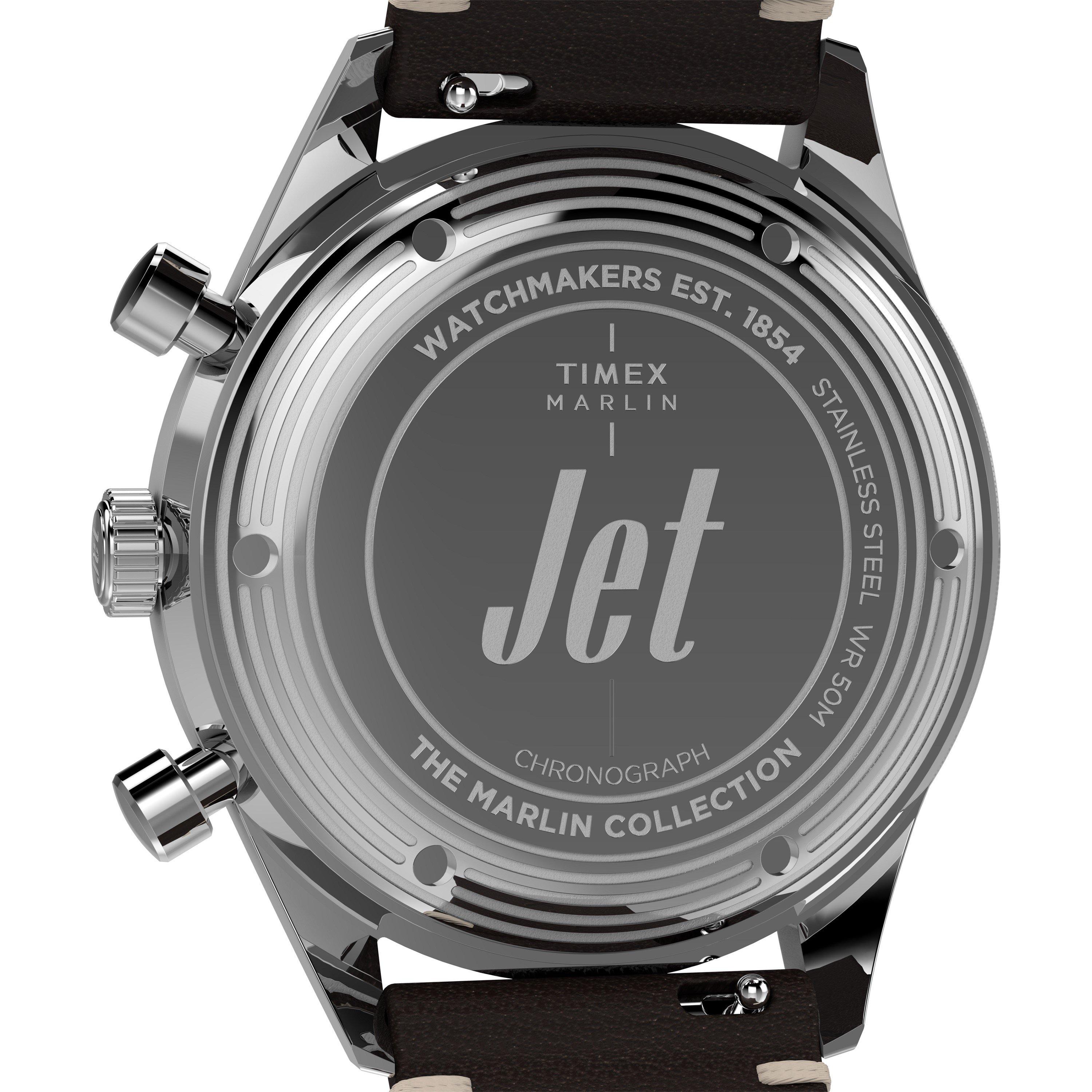 Brown/Silver - Timex - Men's Marlin Analogue Quartz Watch - 6