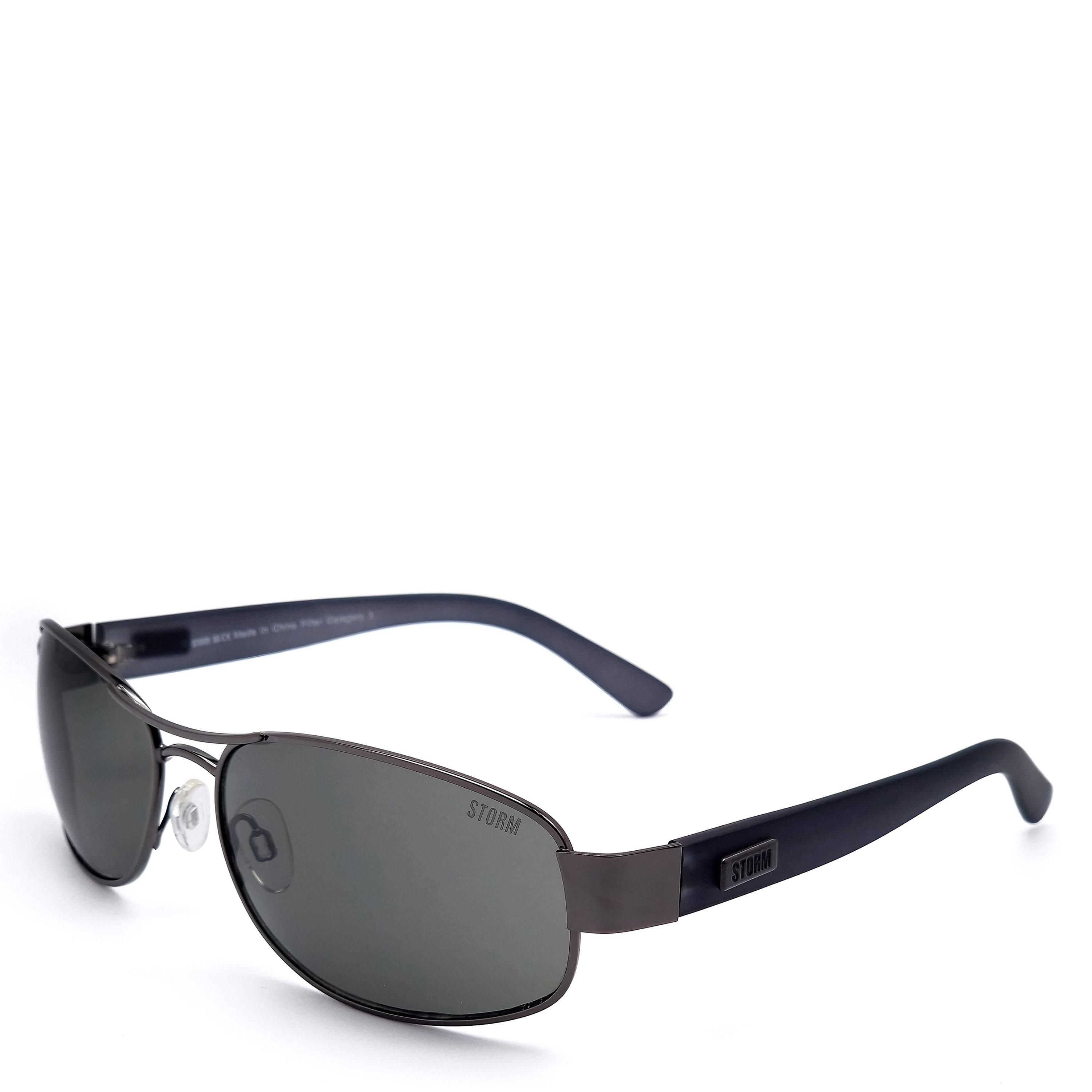Storm Men's Aviator Sunglasses - Gun