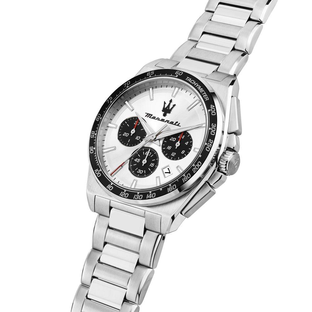 Silver - Maserati - Men's Velocita Water Resistant Analogue Quartz Watch - 4