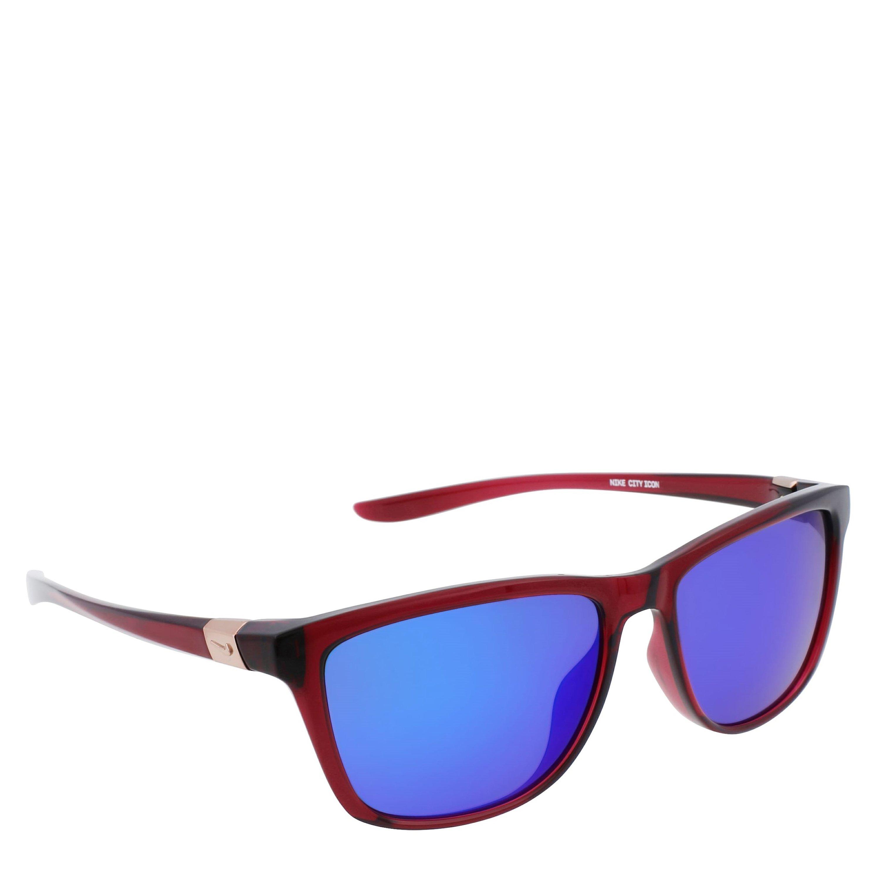 Dk Beet/Gry-UV - Nike - City Icon Square Sunglasses - 1