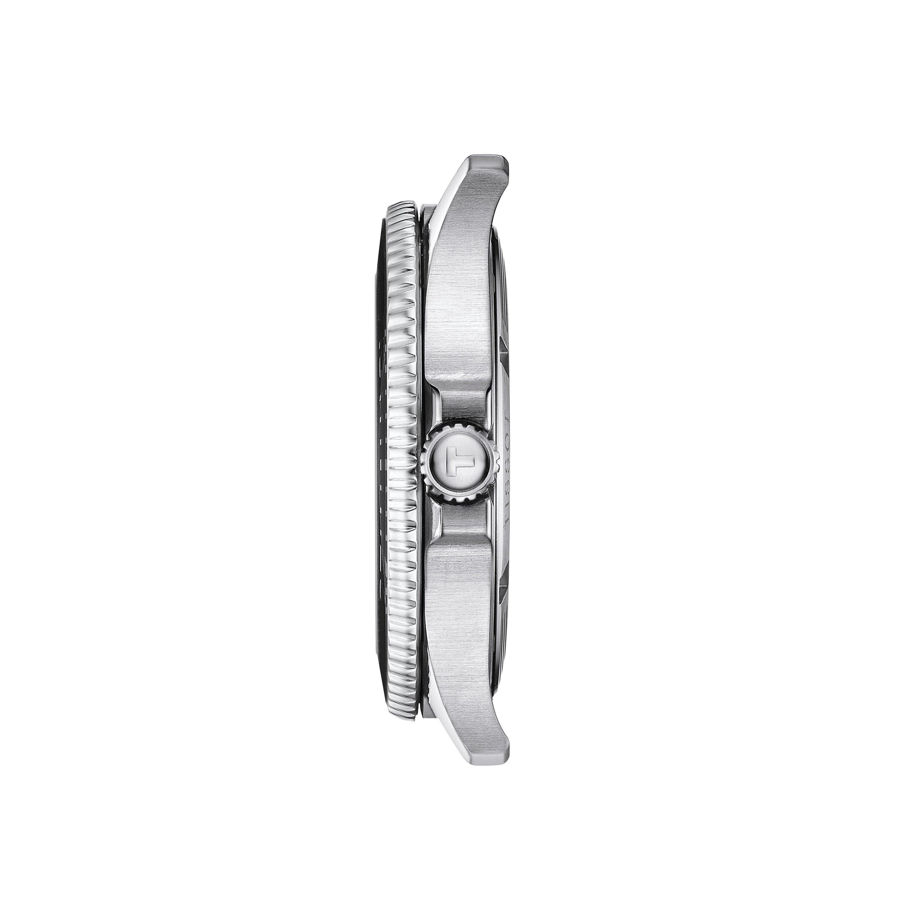 Black/Steel - Tissot - Men's Seastar Quartz Analogue Watch - 3