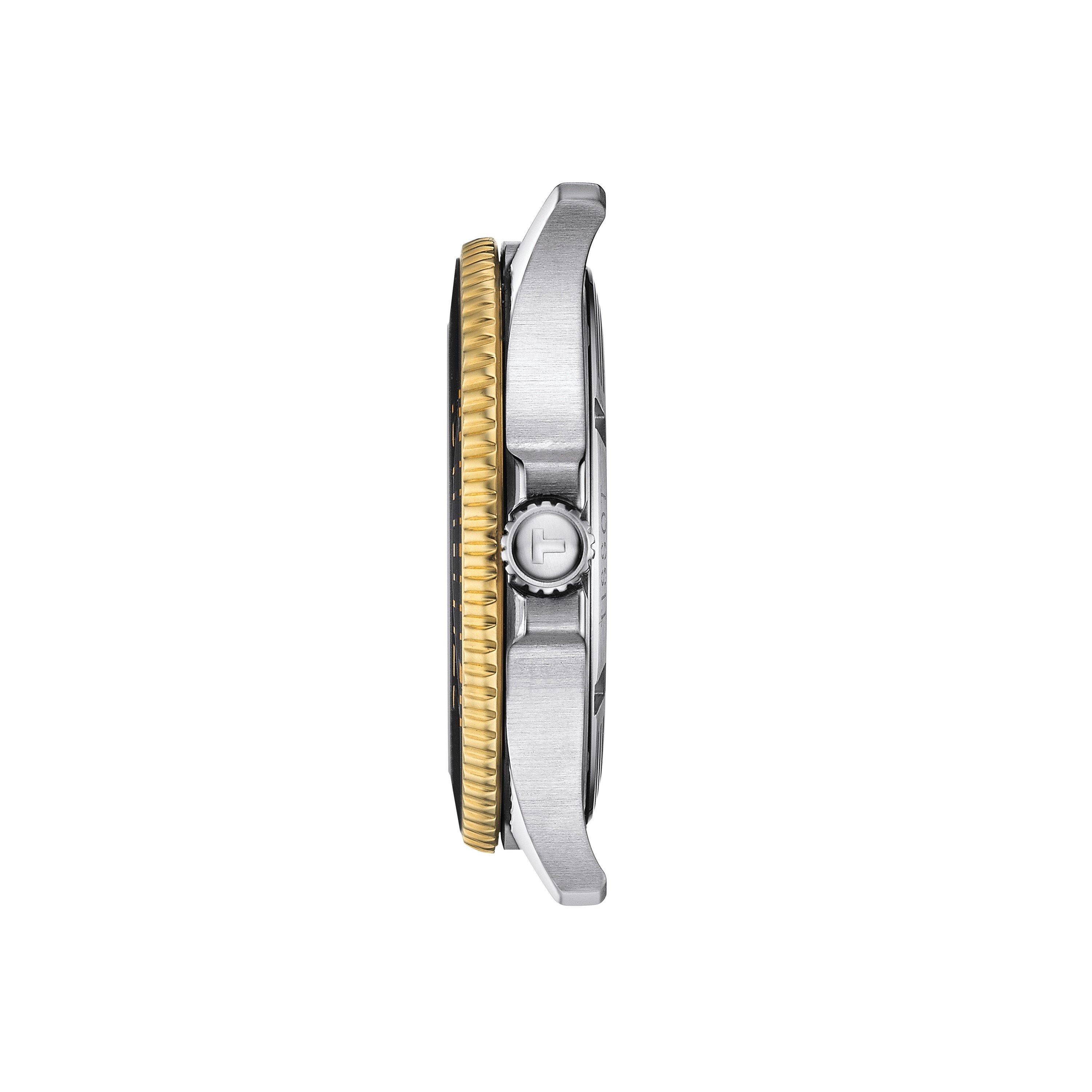 Black/Steel - Tissot - Men's Seastar Quartz Analogue Watch - 4
