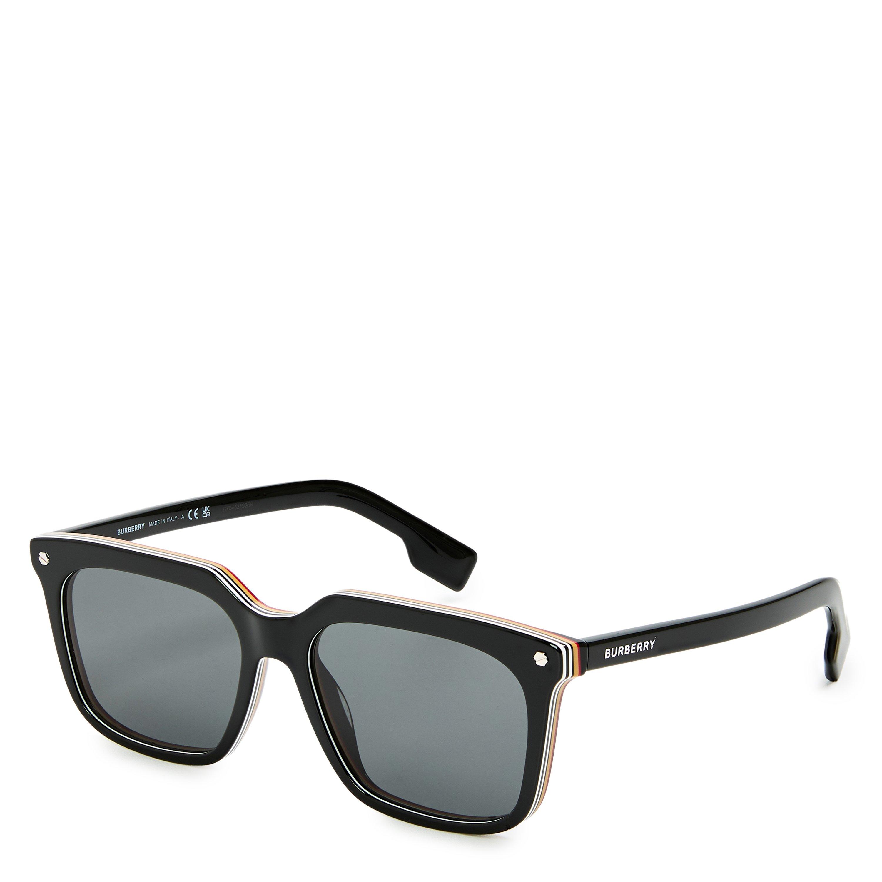 Burberry Men's Square Sunglasses, Square Design - Black