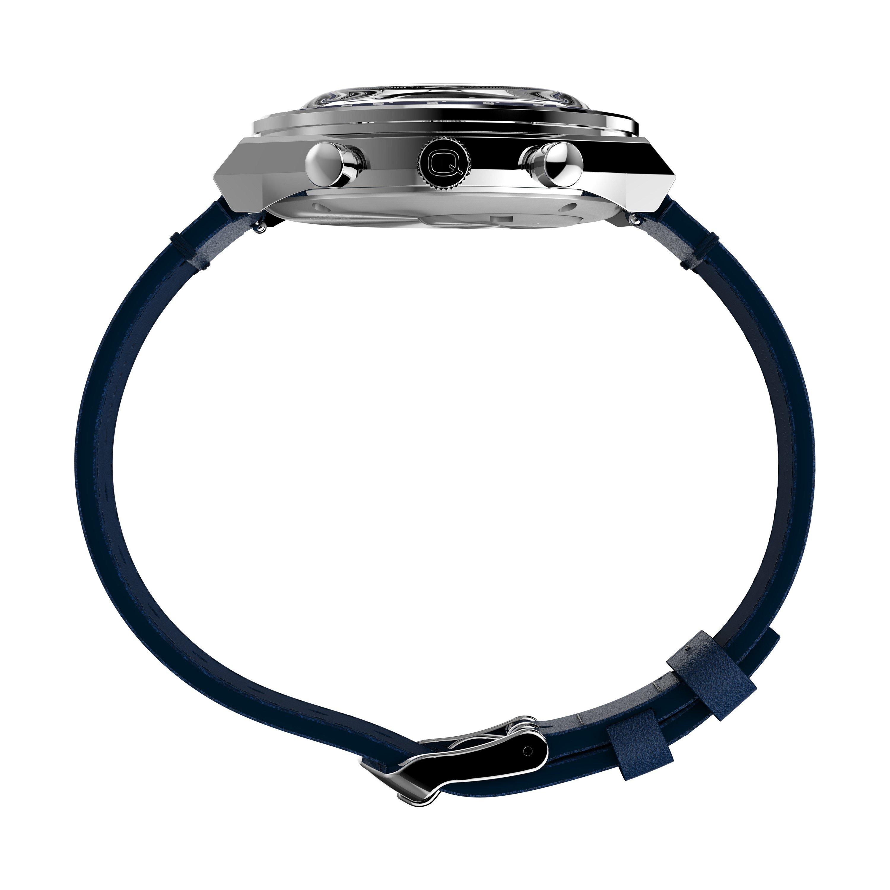 Blue/Silver - Timex - Men's Water Resistant Analogue Quartz Watch - 4