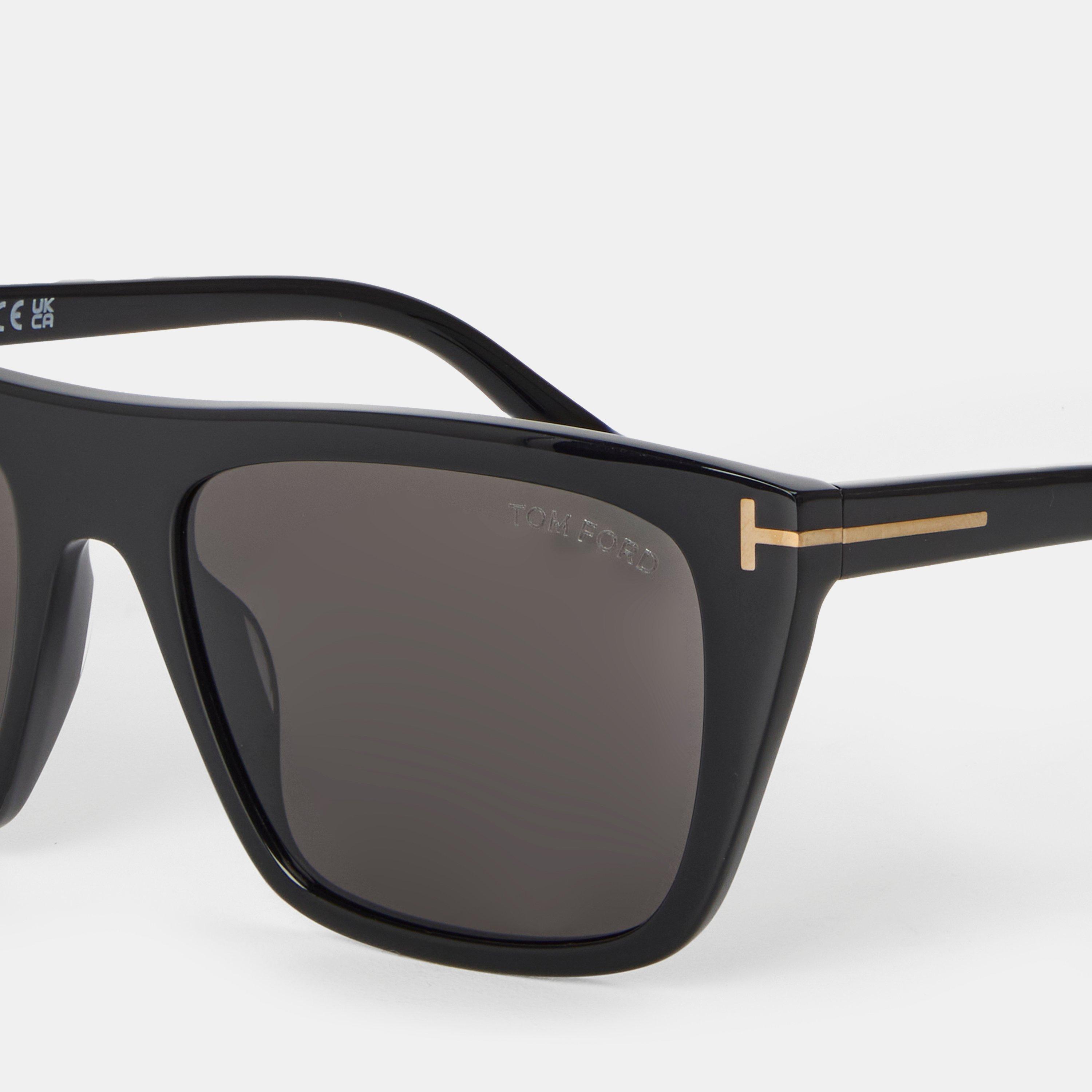 Shiny Black - Tom Ford - Men's Wayfarer Sunglasses, Wayfarer Style - 4