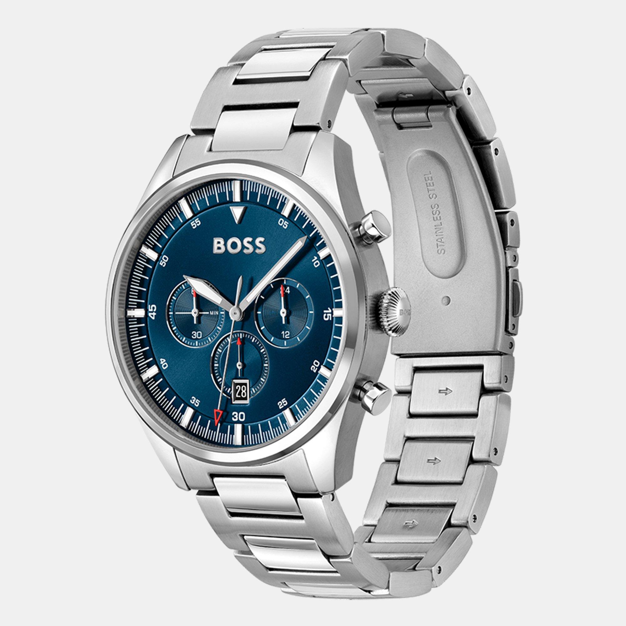 Black/Silver - Boss - BOSS gents Pioneer Watch - 2