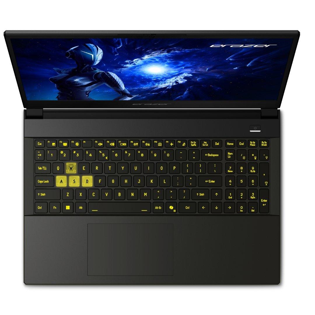 Black - Medion - Erazer Scout 15.6 Inch Gaming Laptop – Intel Core i5-13420H Nvidia RTX 5050 Windows 11 Home - 2