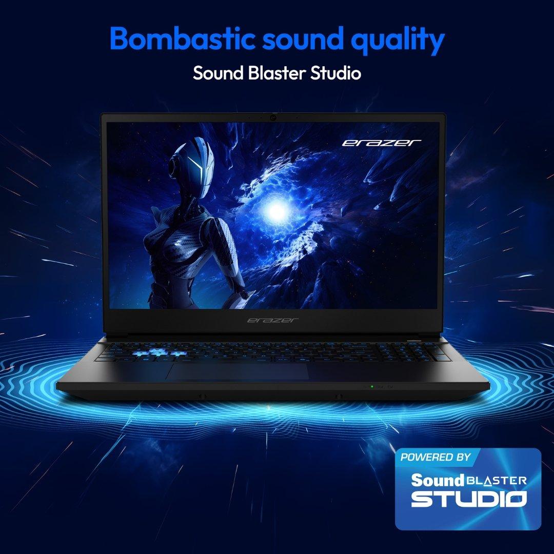 Black - Medion - Erazer Scout 15.6 Inch Gaming Laptop – Intel Core i5-13420H Nvidia RTX 5050 Windows 11 Home - 8